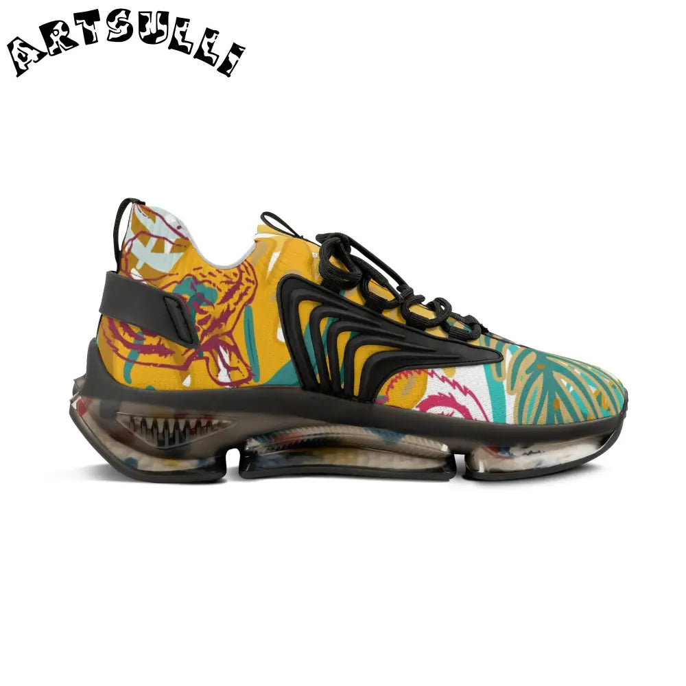 JAKKOUTTHEBXX Tropical Jungle Tigers Brown and Green Men’s Mesh