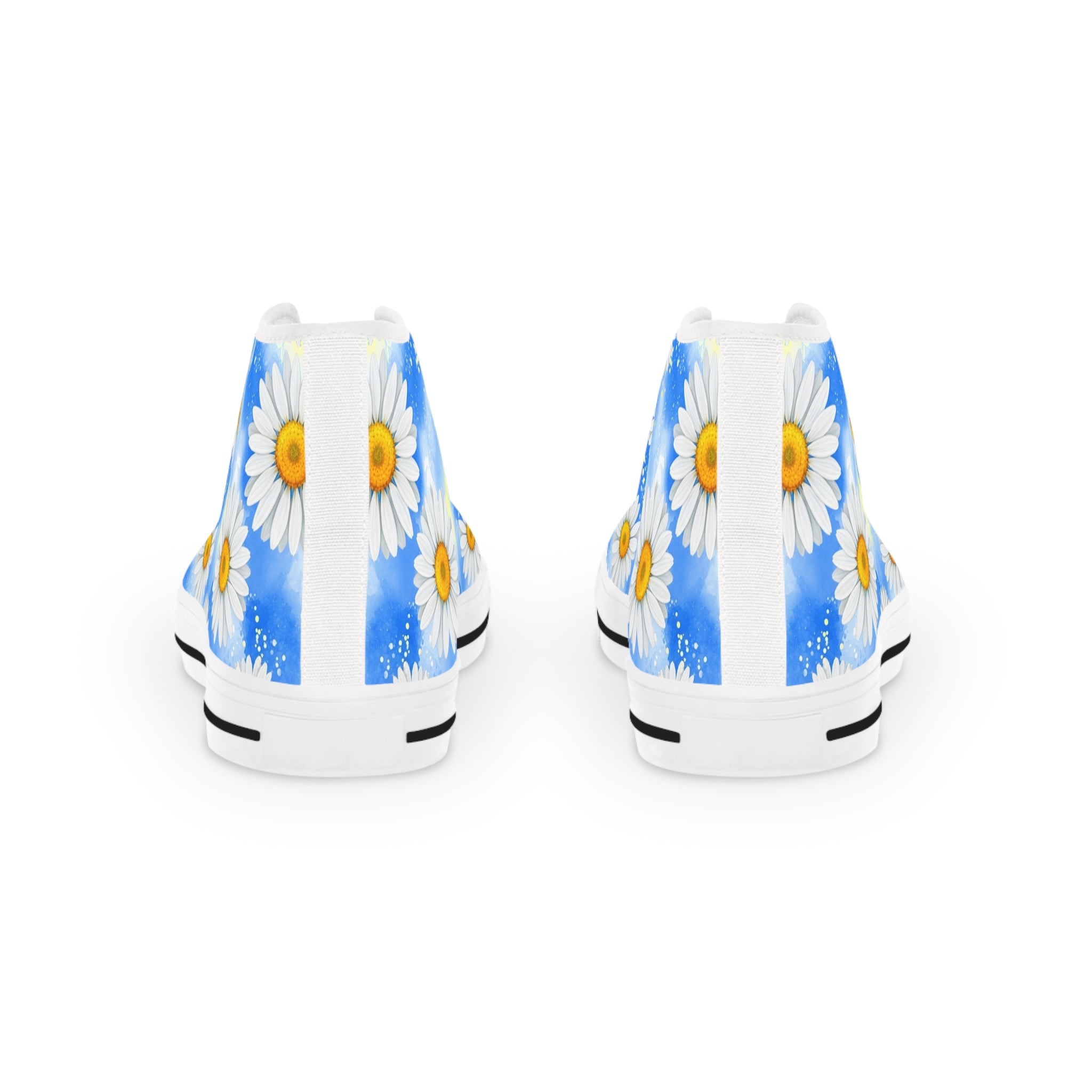 Daisies II Men's High Top Sneakers, Artsulli - Art is Long, Life is Short, Shoes, , , , , , , 