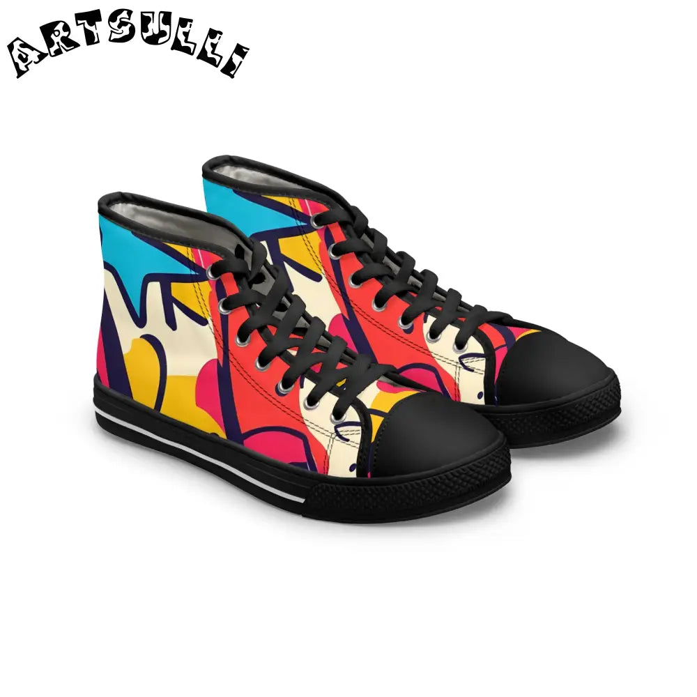 JAKKOUTTHEBXX Comic x Pop Art Women’s High Top Sneakers