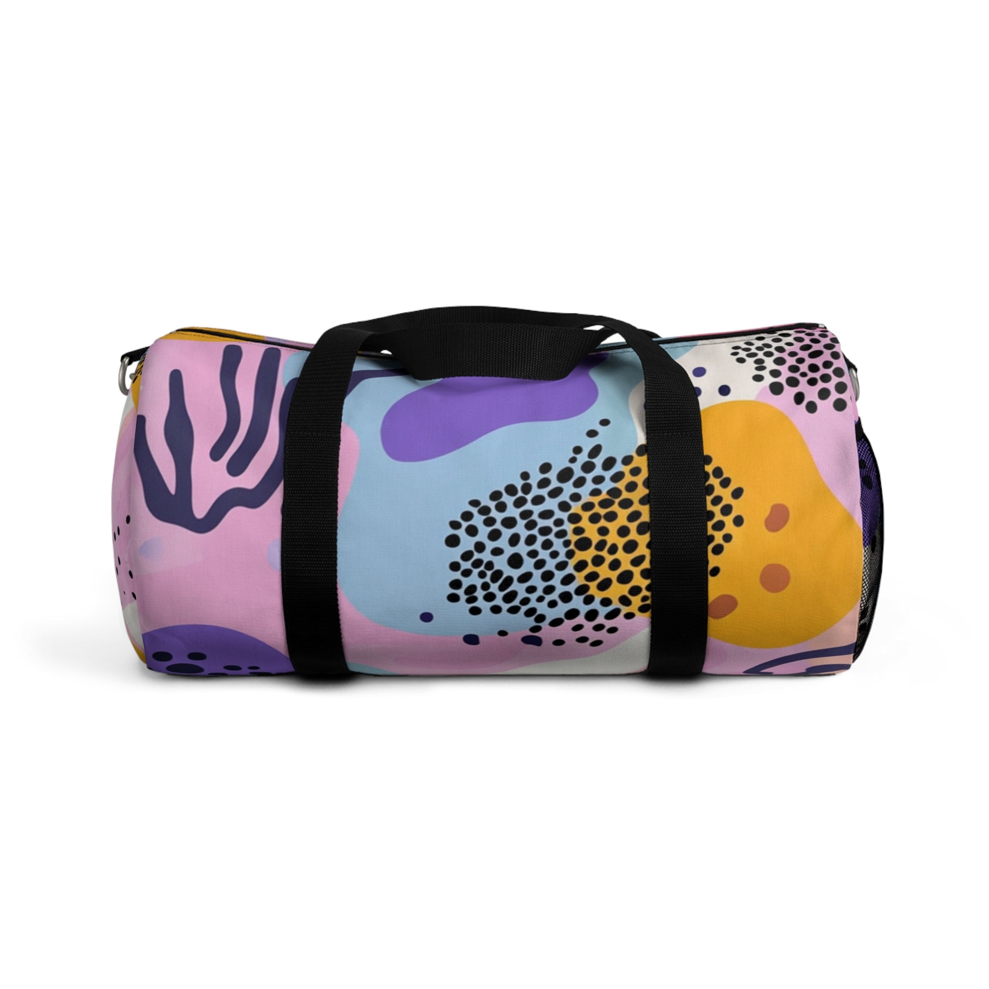 Colorful Abstract Dots and Shapes II Duffel Bag, Artsulli - Art is Long, Life is Short, Bags, Size, Small, , , , , 25632676577882