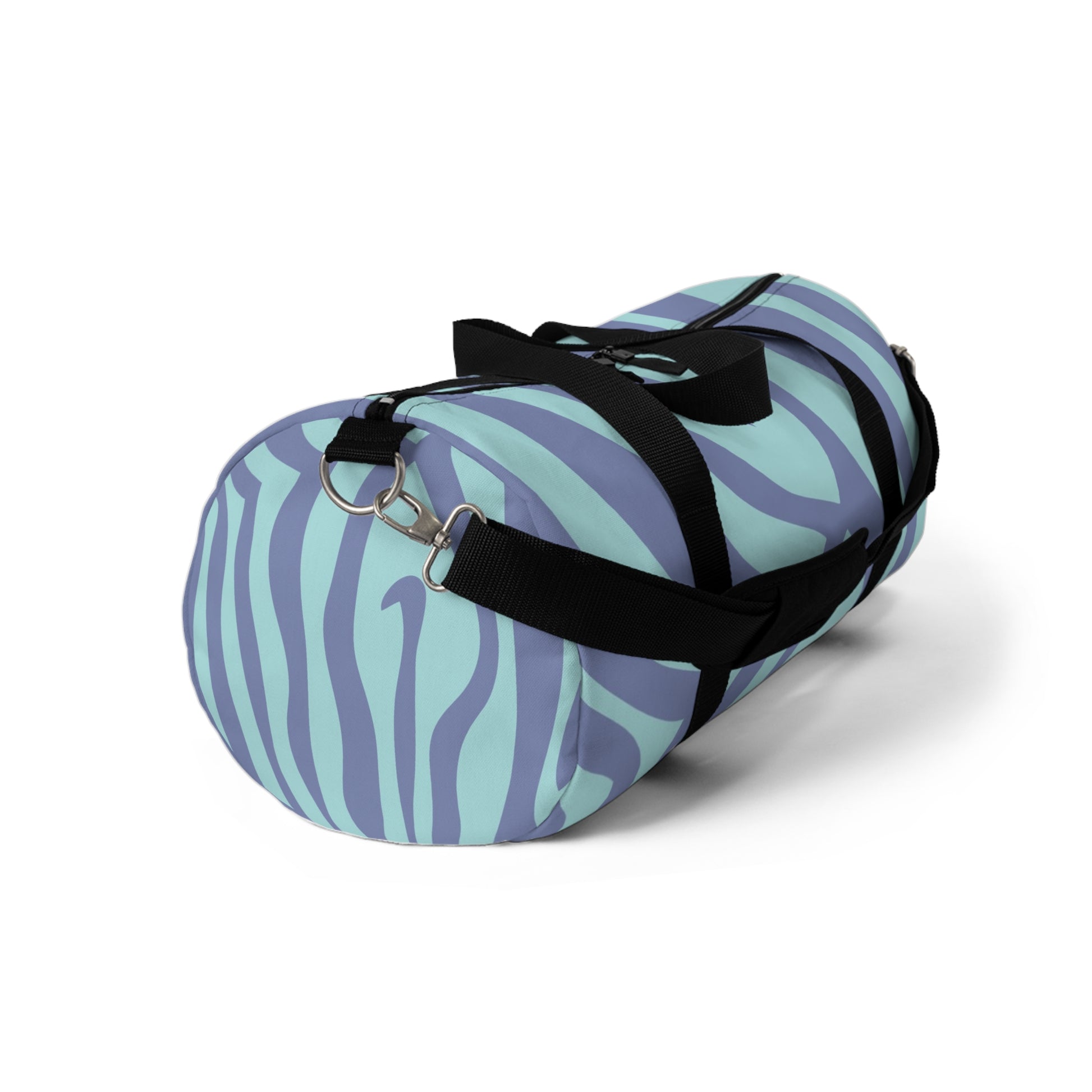 Melting Zebra Stripes Purple and Blue Duffel Bag, Artsulli - Art is Long, Life is Short, Bags, , , , , , , 