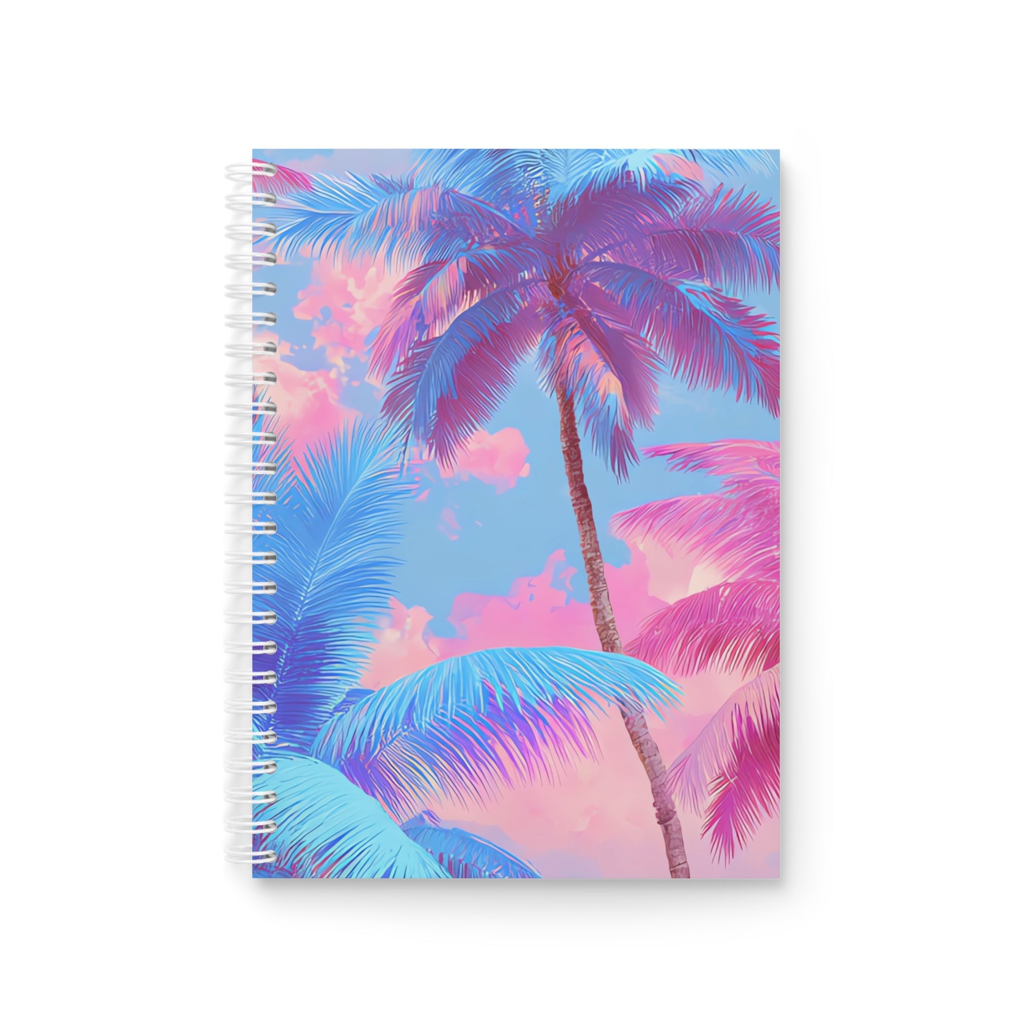 Ethereal Pastel Palms Spiral Notebook, Artsulli - Art is Long, Life is Short, Paper products, Size, One Size, , , , , 26878812153019611080