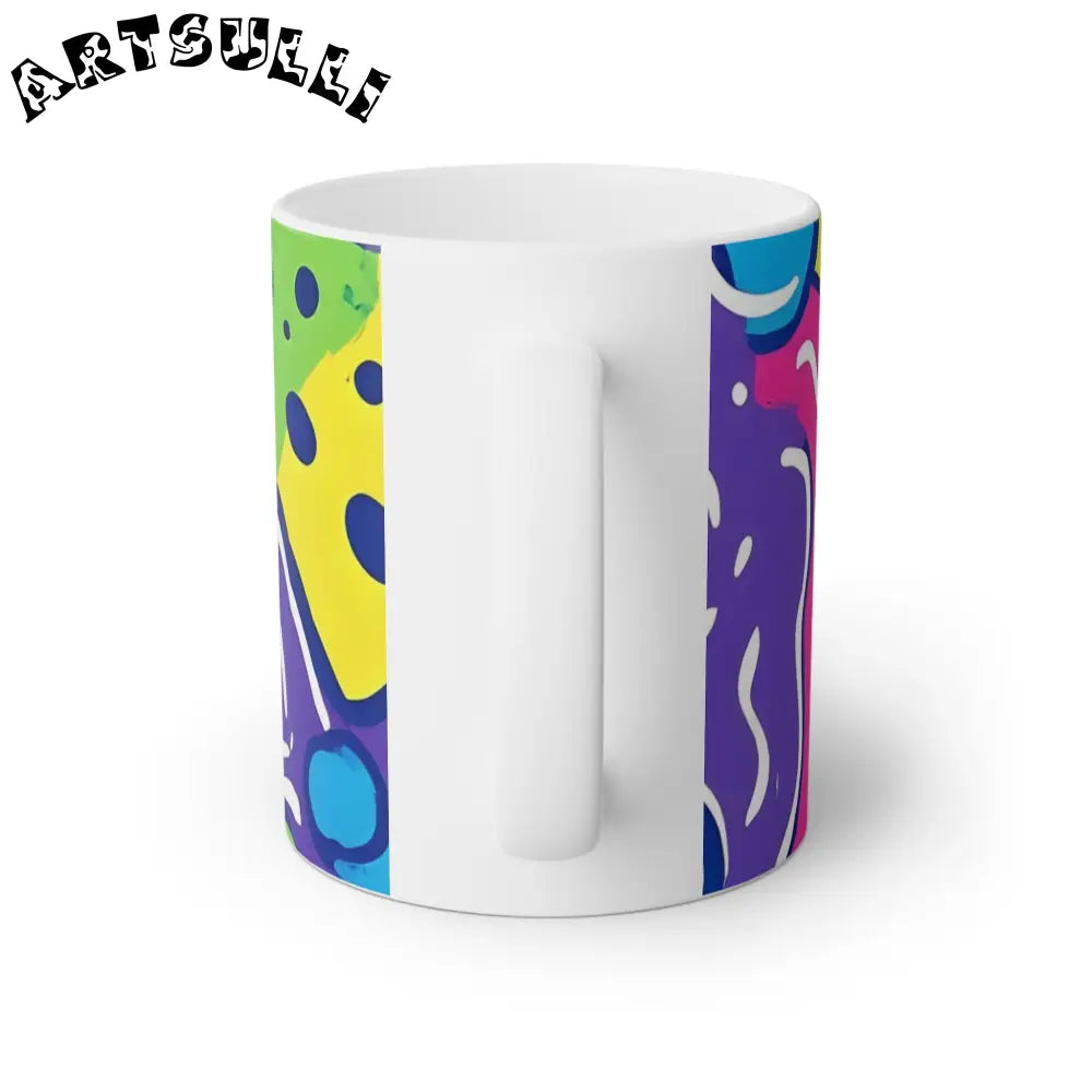 JAKKOUTTHEBXX Colorful Abstract Art Ceramic Mug 2025