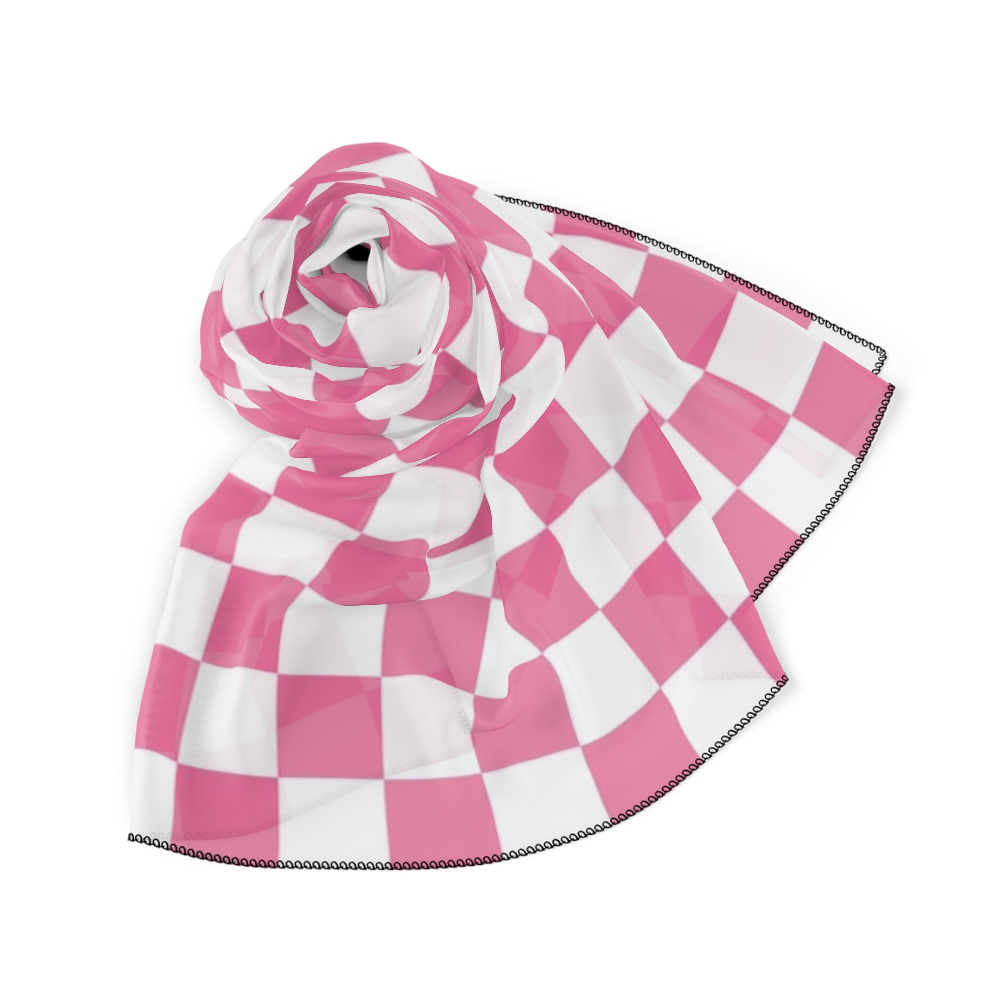 Yuyushiki Pink Check Poly Scarf, Artsulli - Art is Long, Life is Short, Accessories, , , , , , , 