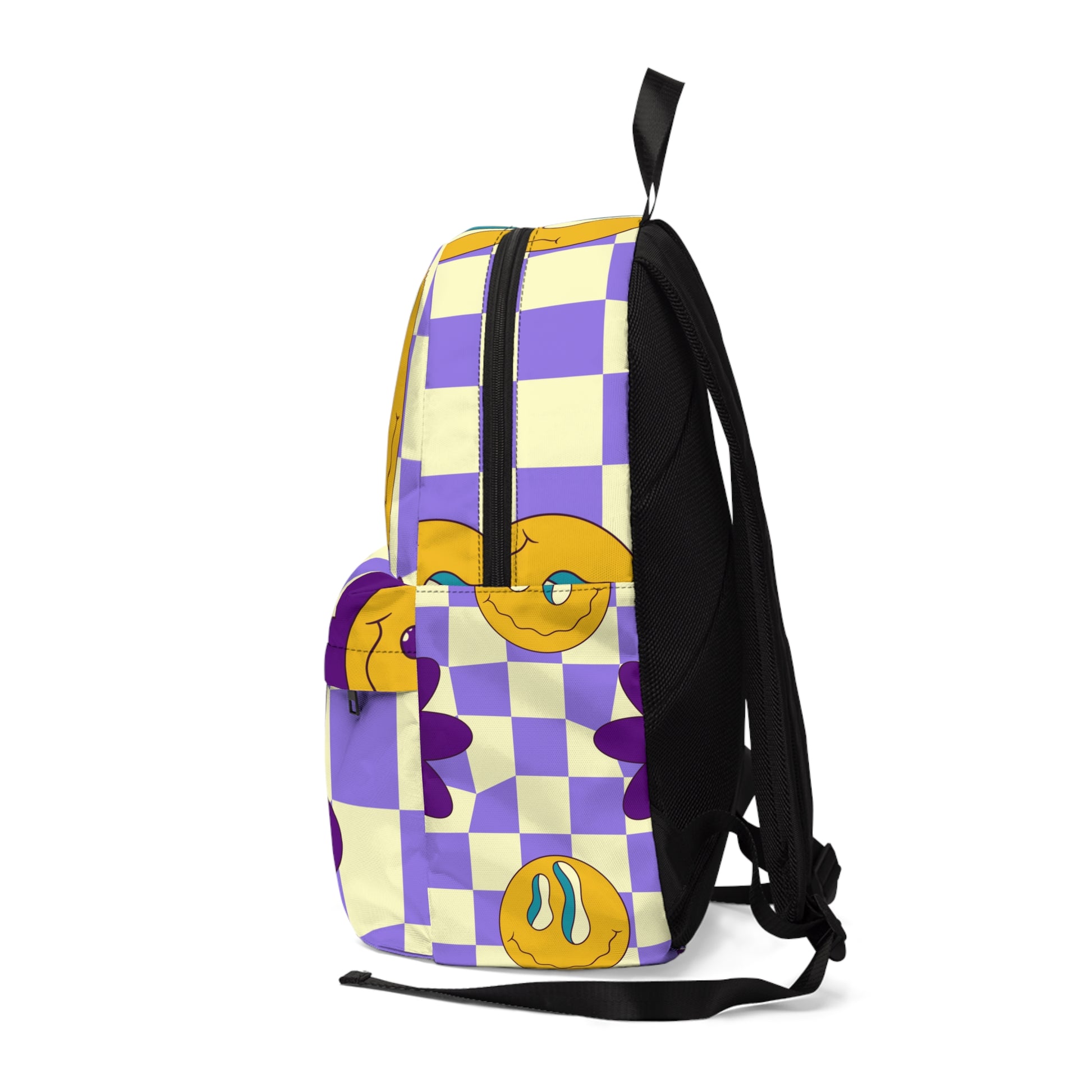 Trippy Flower Power Motifs Unisex Classic Backpack, Artsulli - Art is Long, Life is Short, Bags, , , , , , , 