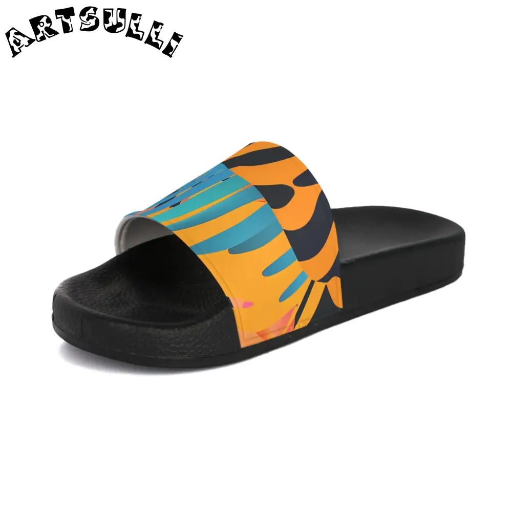JAKKOUTTHEBXX Custom Touch Leaves x Tiger Slide Sandals 2025