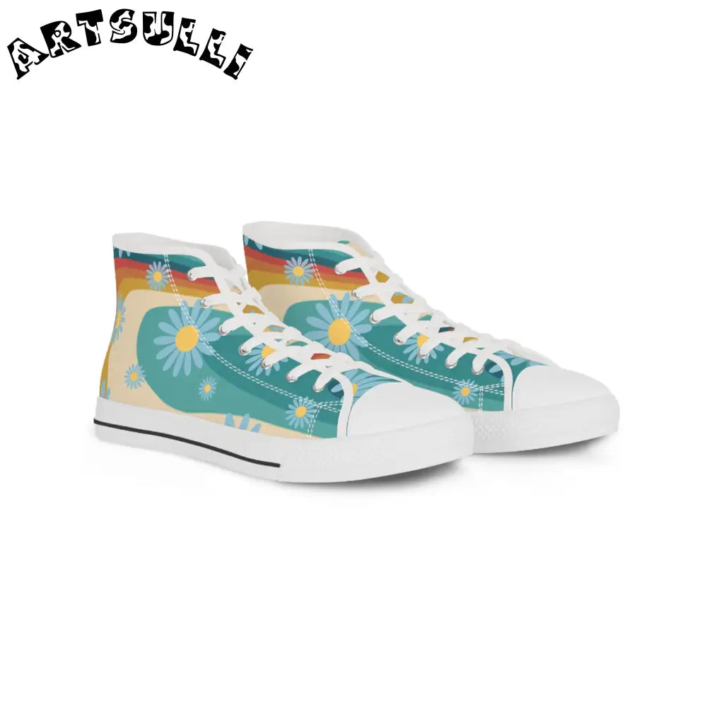 JAKKOUTTHEBXX Psychedelic Floral Hills Multi-Color Men’s High Top