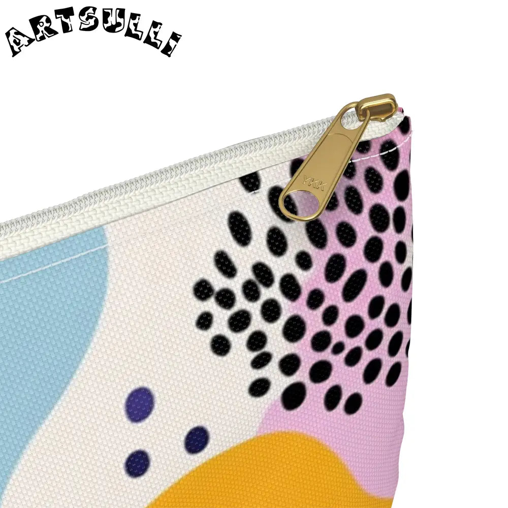 JAKKOUTTHEBXX Colorful Abstract Dots and Shapes II Accessory Pouch