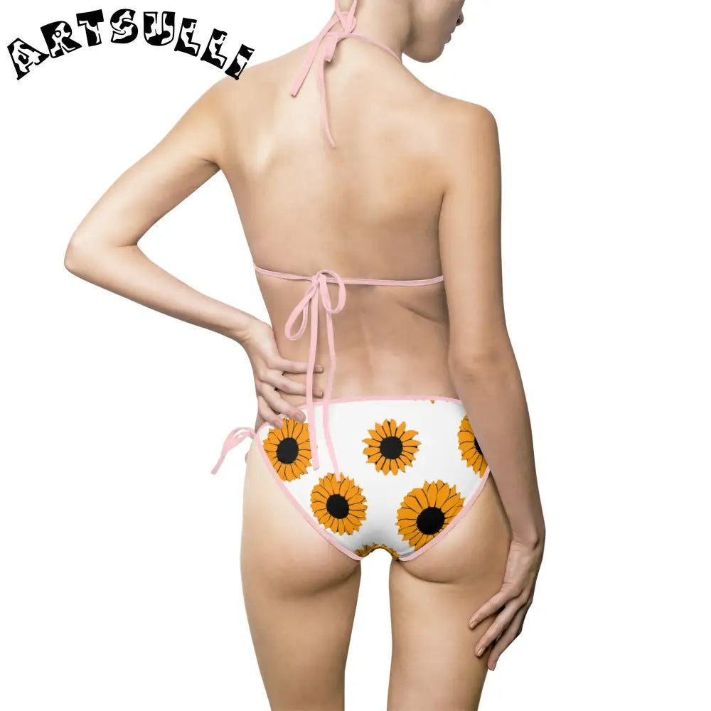 JAKKOUTTHEBXX Sunflowers Women’s Bikini Swimsuit (AOP) JAKKOUTTHEBXX