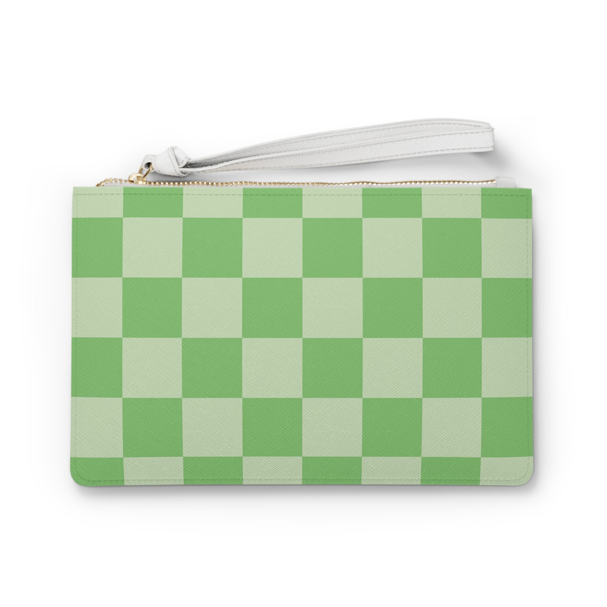 Checkerboard Green Clutch Bag, Artsulli - Art is Long, Life is Short, Bags, Size, One size, , , , , 13168086315881655477