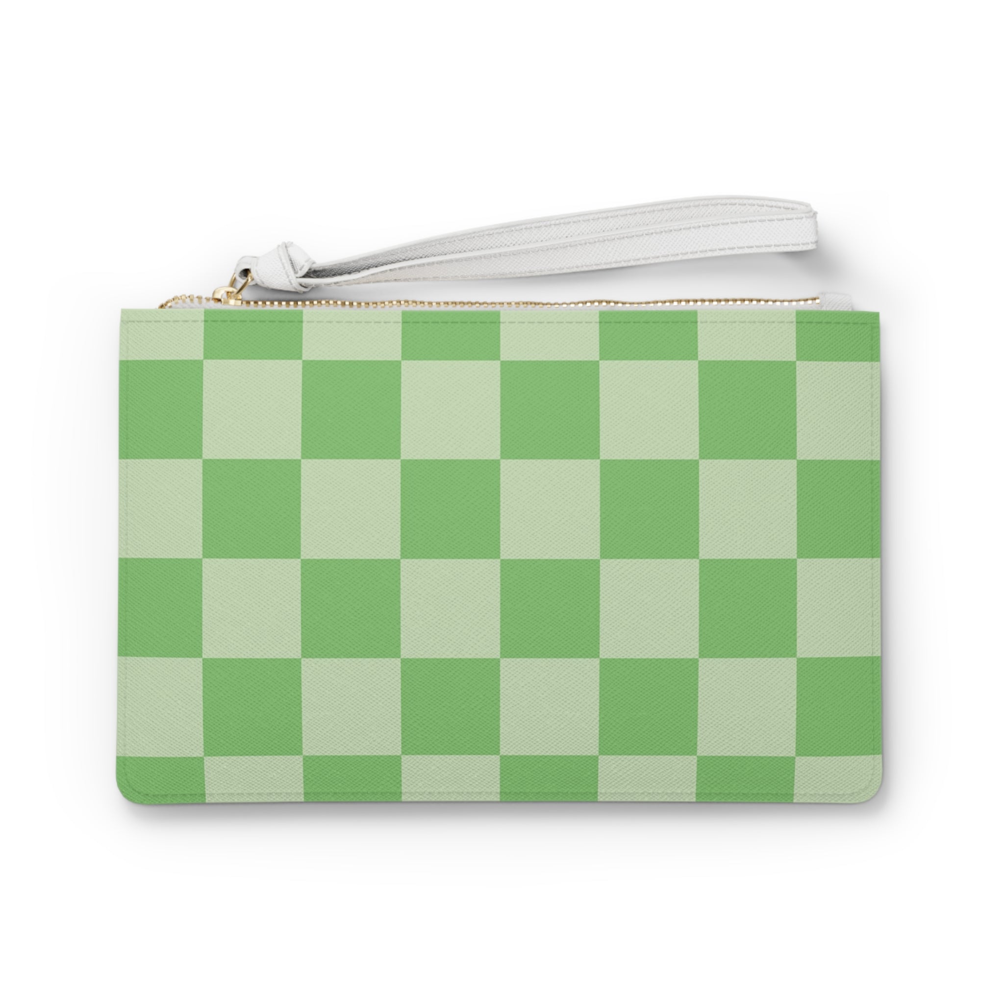 Checkerboard Green Clutch Bag, Artsulli - Art is Long, Life is Short, Bags, Size, One size, , , , , 13168086315881655477