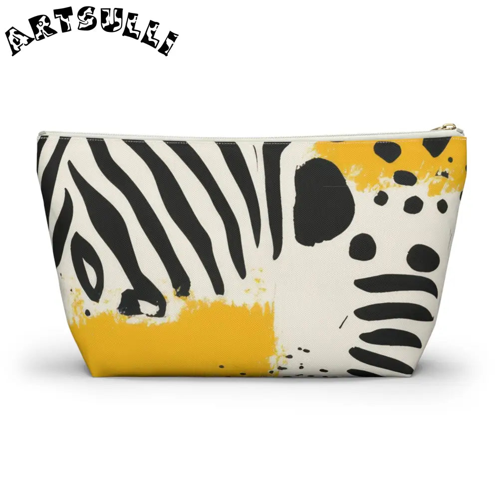 JAKKOUTTHEBXX Rae Zebra Rhapsody Accessory Pouch w T-bottom