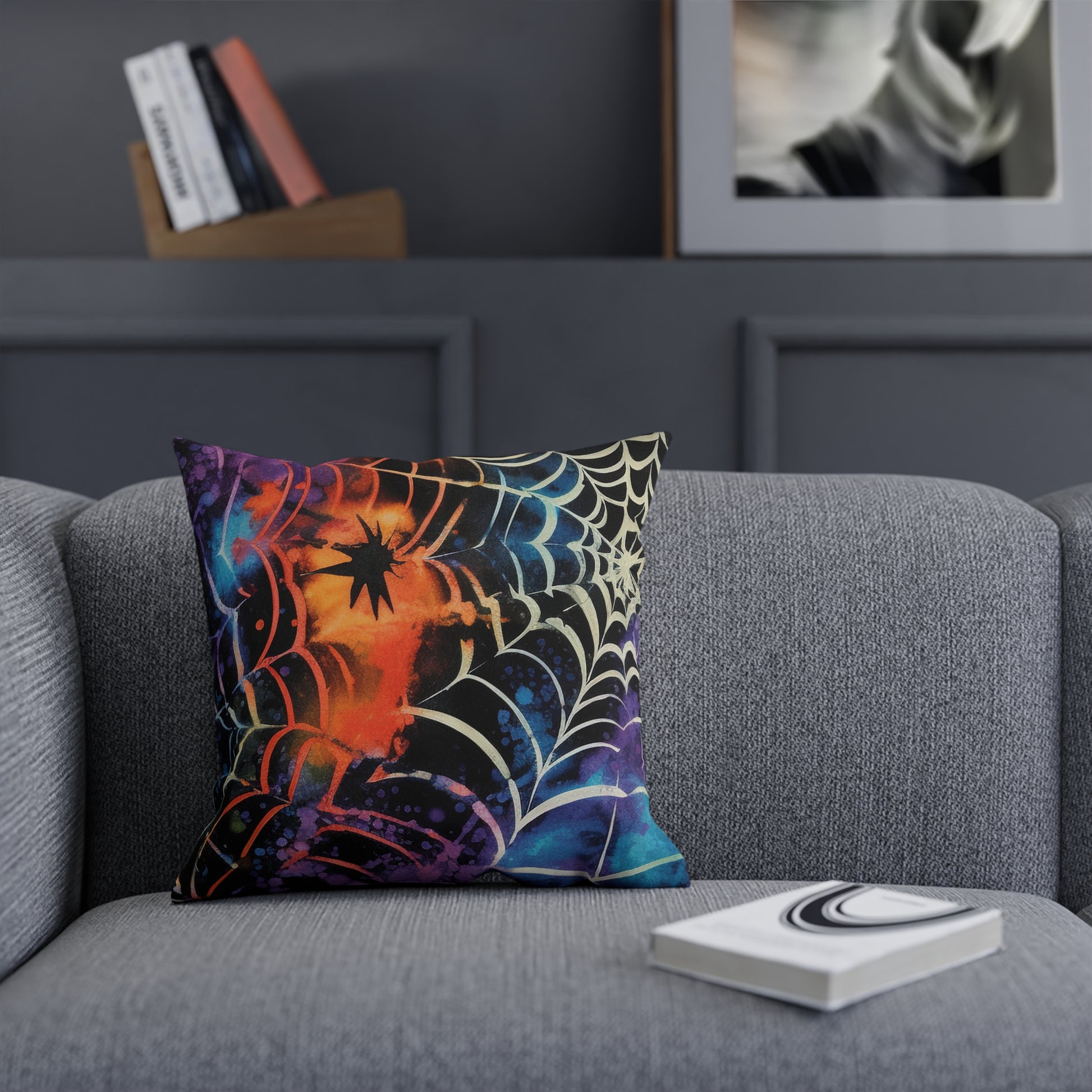 Spider Web Tie Dye Cushion, Artsulli - Art is Long, Life is Short, Home Decor, , , , , , , 