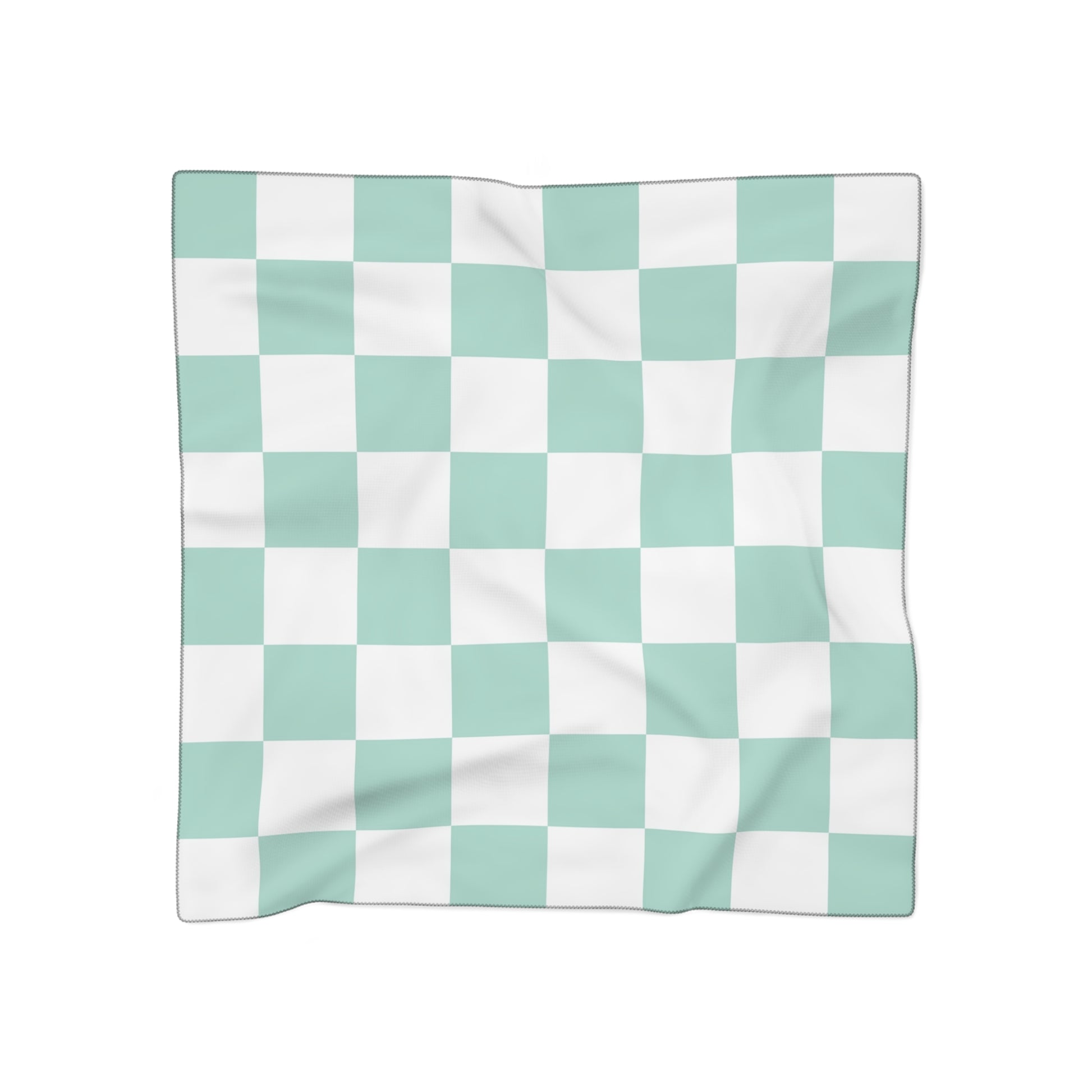Chessboard Poly Scarf, Artsulli - Art is Long, Life is Short, Accessories, Color, Poly chiffon, Size, 25" × 25", , , 41576297013460970122