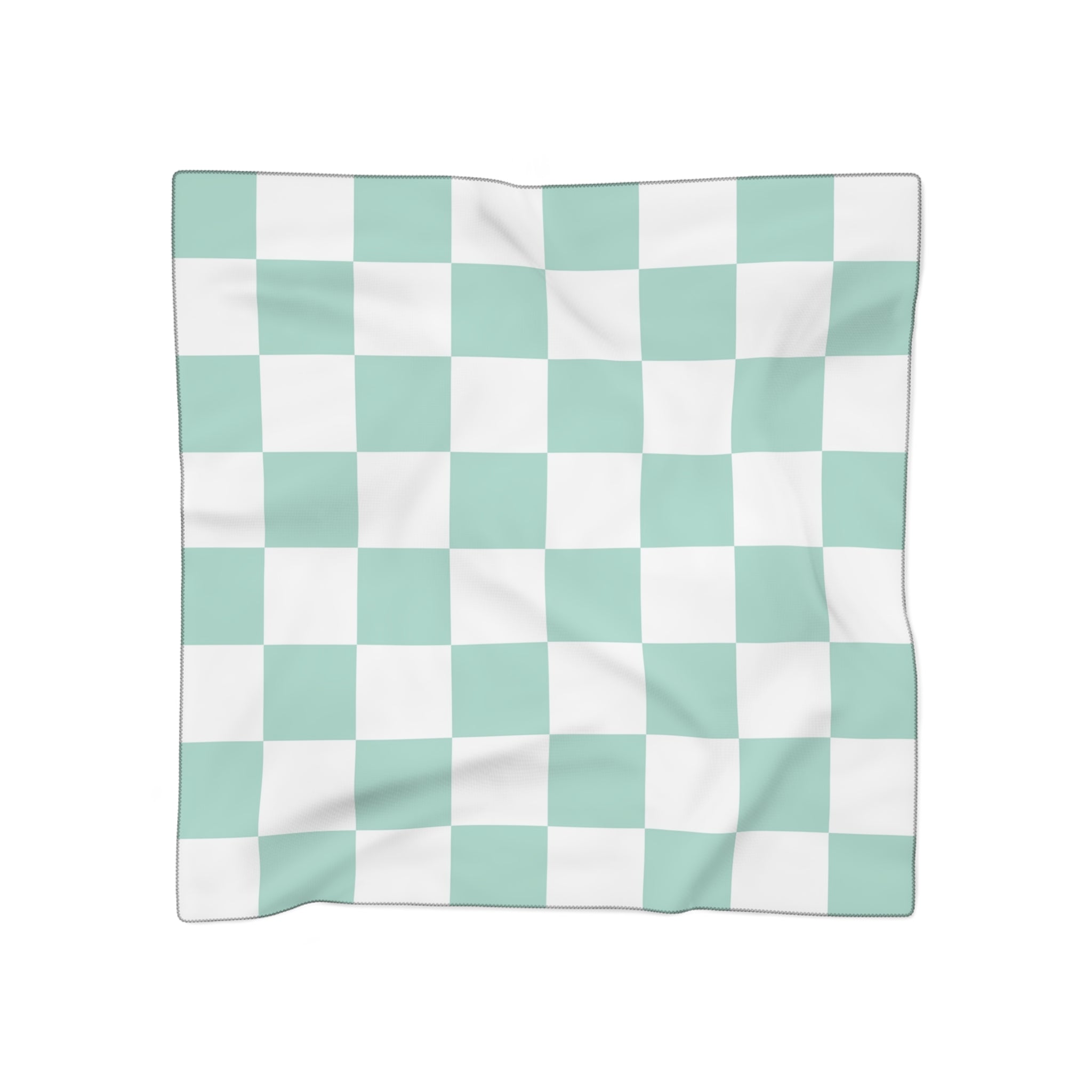 Chessboard Poly Scarf, Artsulli - Art is Long, Life is Short, Accessories, Color, Poly chiffon, Size, 25" × 25", , , 41576297013460970122