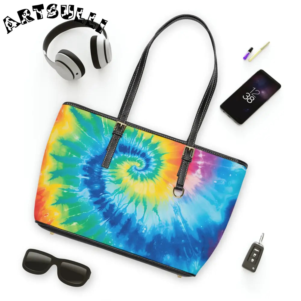 JAKKOUTTHEBXX Tie Dye Faux Leather Shoulder Bag 2025