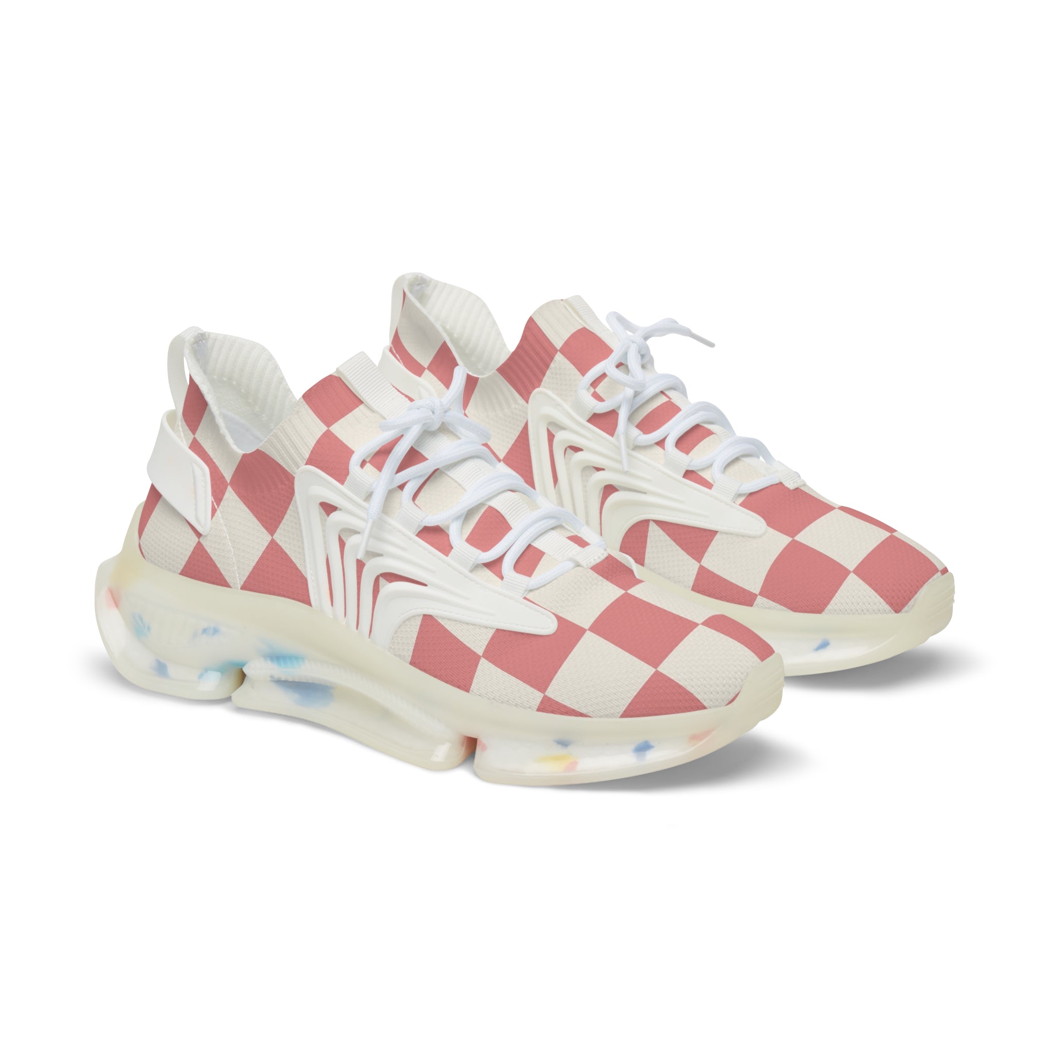 Retro Checkered Grassland Sprites Men's Mesh Sneakers, Artsulli - Art is Long, Life is Short, Shoes, Color, White sole, Size, US 5, , , 75314548414821393627