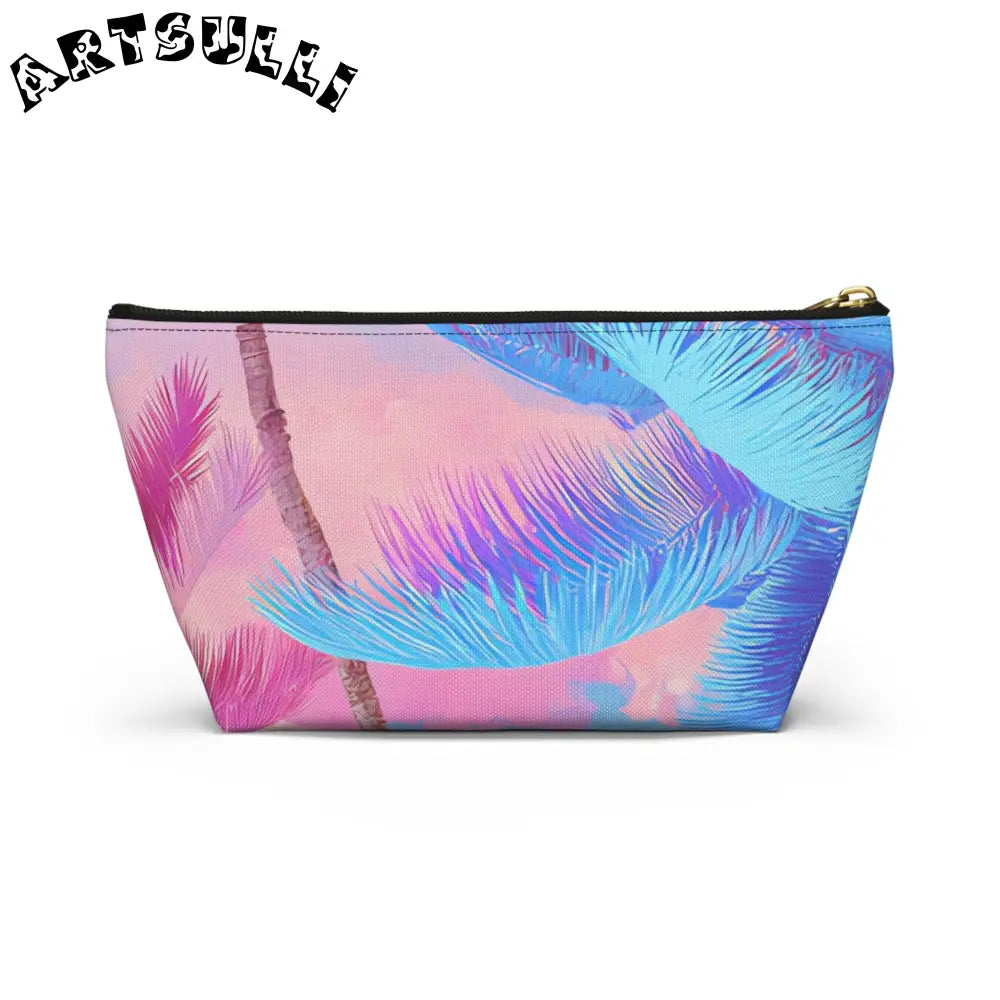 JAKKOUTTHEBXX Ethereal Pastel Palms Accessory Pouch w T-bottom
