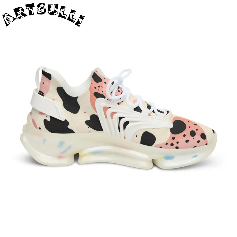 JAKKOUTTHEBXX Pink Black Spotted Mesh Sneakers 2025