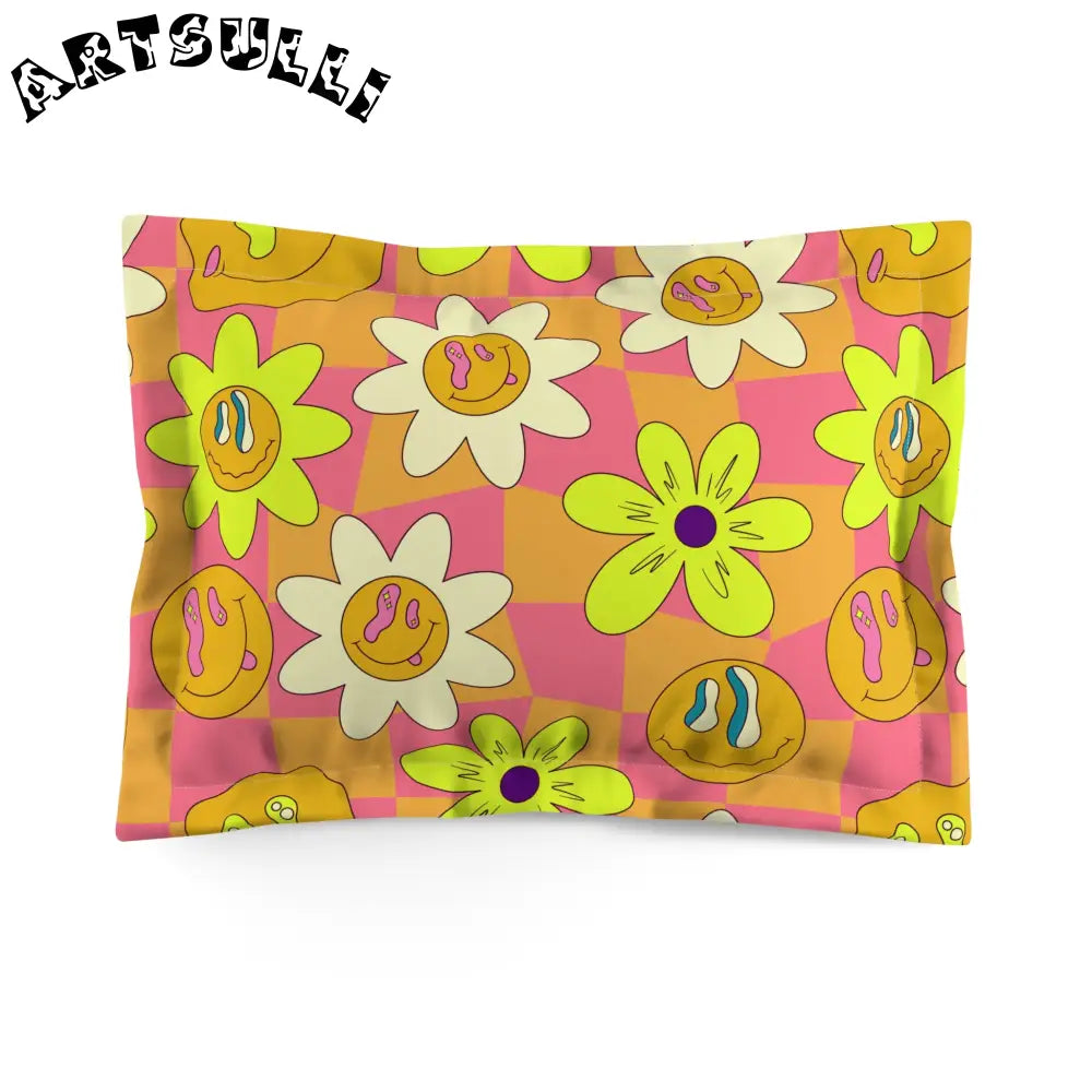 JAKKOUTTHEBXX Trippy Sour Face Rave Microfiber Pillow Sham