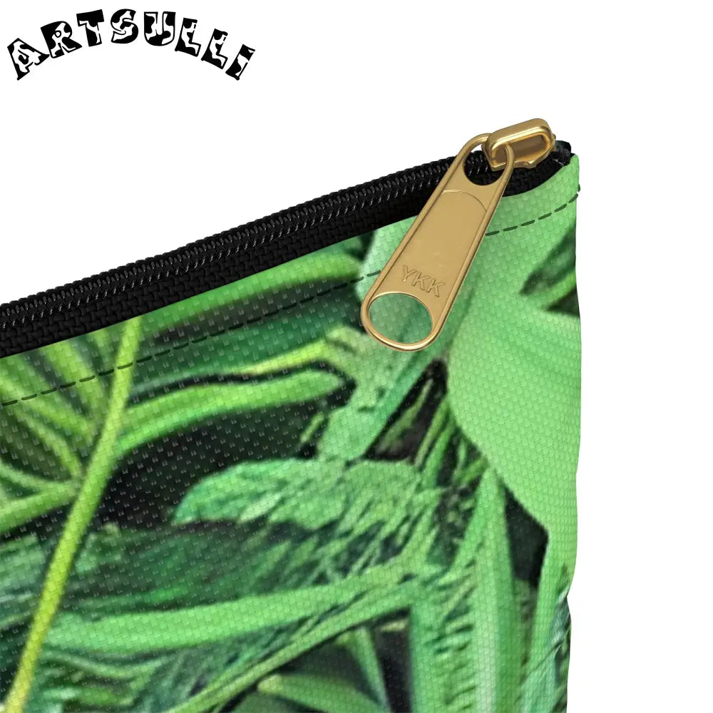 JAKKOUTTHEBXX Tropical bloom zippered pouch JAKKOUTTHEBXX Artsulli