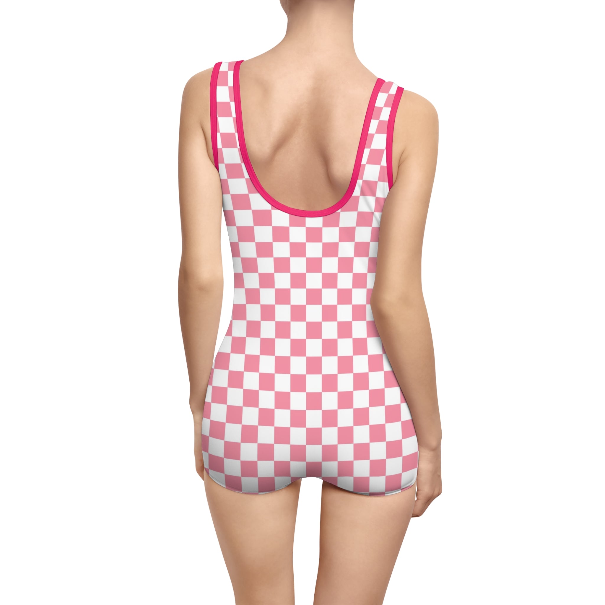 Brigandine Checkered Scene Women's Vintage Swimsuit (AOP)