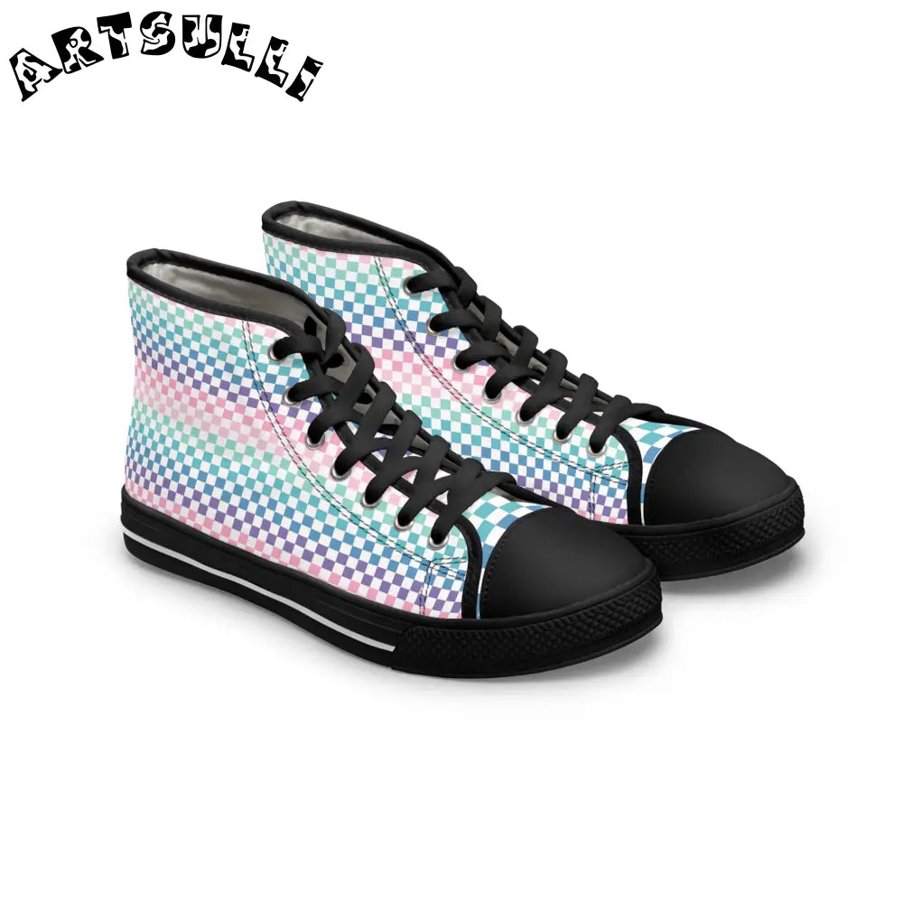 JAKKOUTTHEBXX Vaporwave Rainbow Checkerboard III Multi-Color Women’s