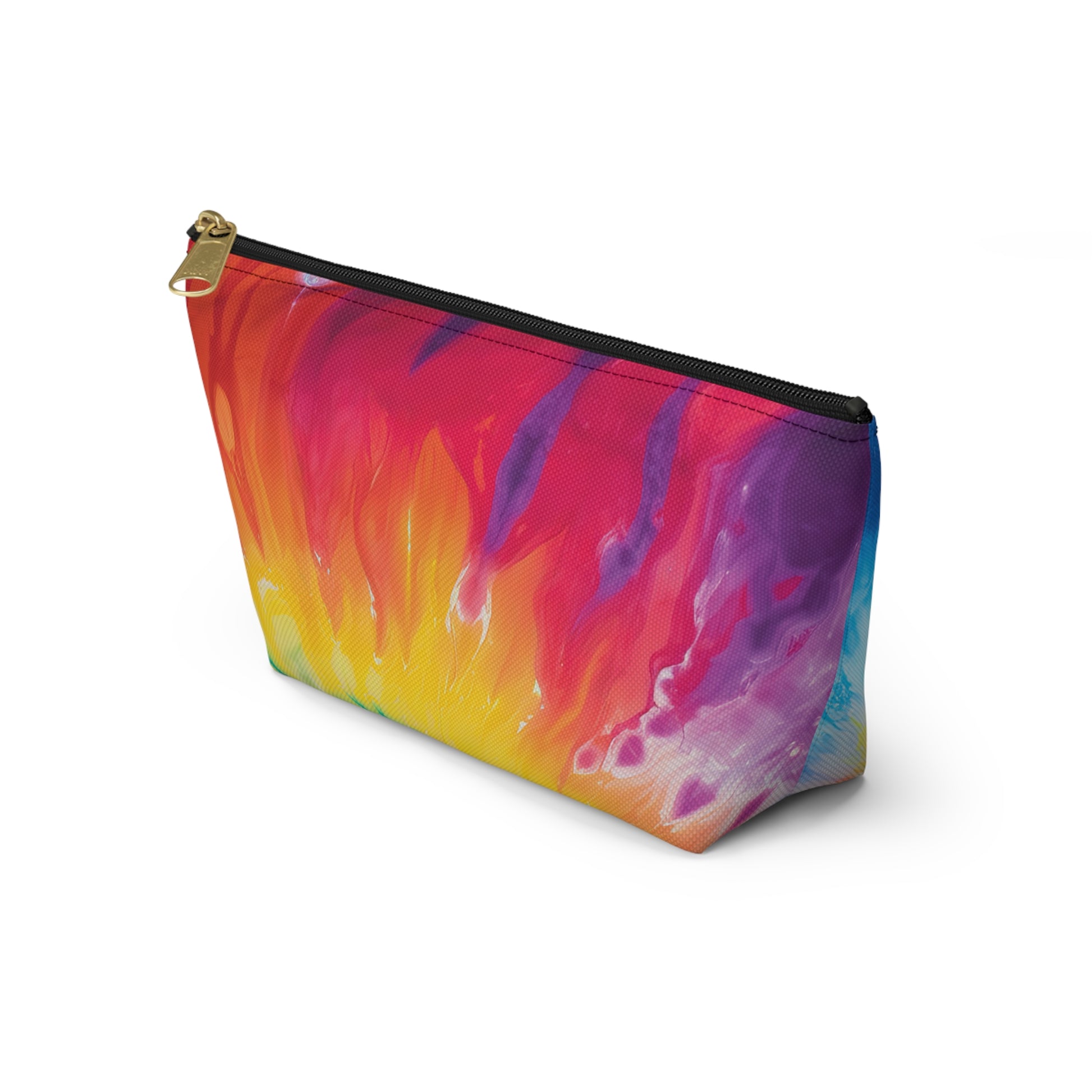 Tie Dye Accessory Pouch w T-bottom, Artsulli - Art is Long, Life is Short, Bags, , , , , , , 
