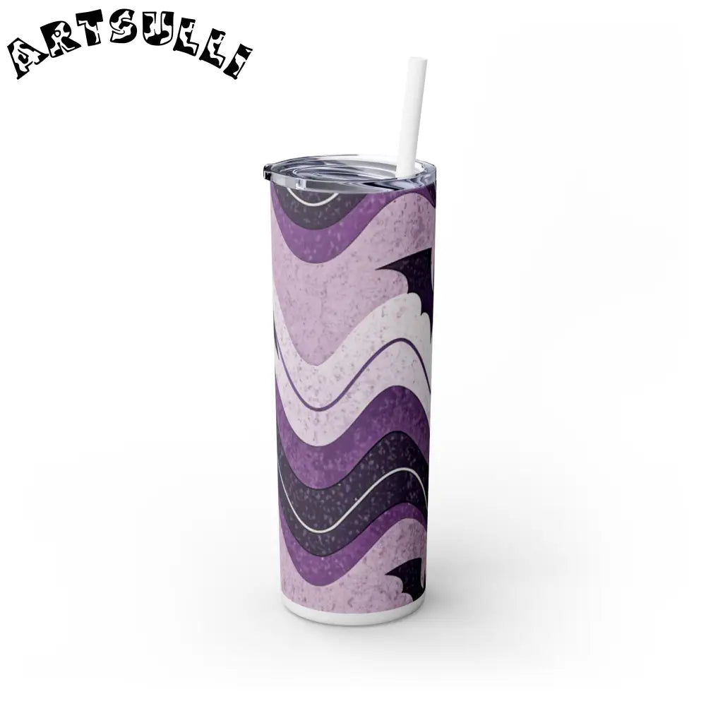 JAKKOUTTHEBXX Bat Wave Skinny Tumbler with Straw 20oz JAKKOUTTHEBXX