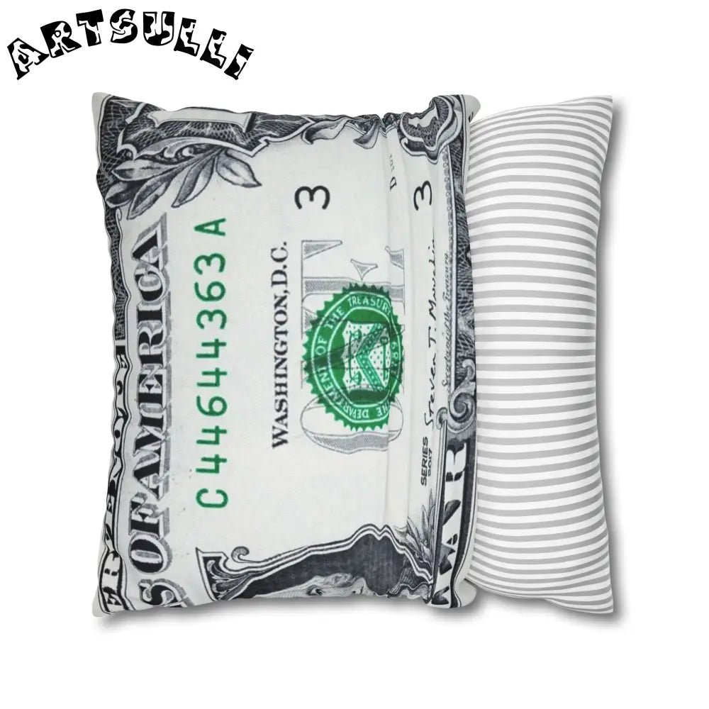 JAKKOUTTHEBXX Dollar Bill Created Art Environment Pillow 2025