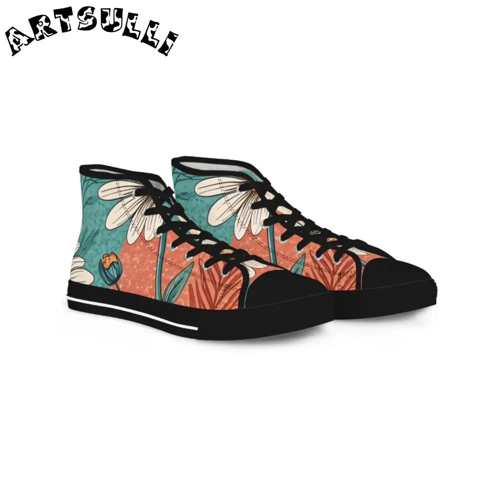 JAKKOUTTHEBXX Retro Daisy Dream Men’s High Top Sneakers
