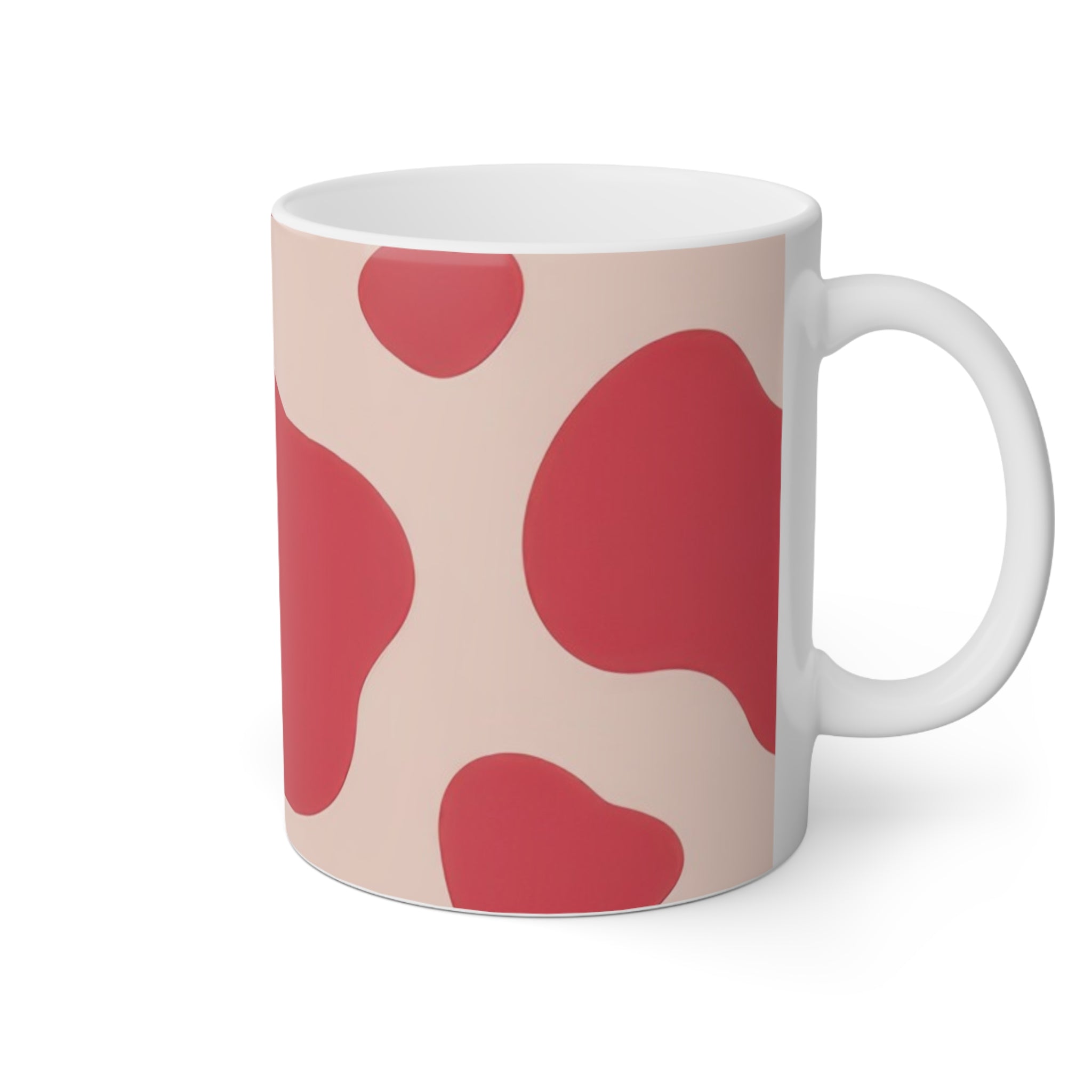 Red Jungle Cow White Mug, 11oz, Artsulli - Art is Long, Life is Short, Mug, , , , , , , 
