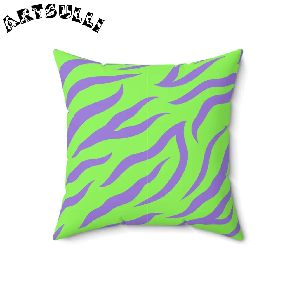 JAKKOUTTHEBXX Tyrannosaurus Print Green and Purple Spun Polyester