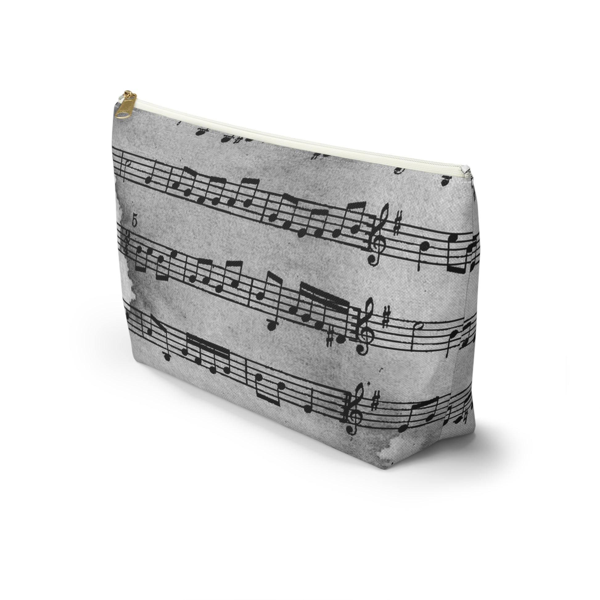 Drip Spill Type Beat Sheet Music Black Accessory Pouch w T-bottom, Artsulli - Art is Long, Life is Short, Bags, , , , , , , 