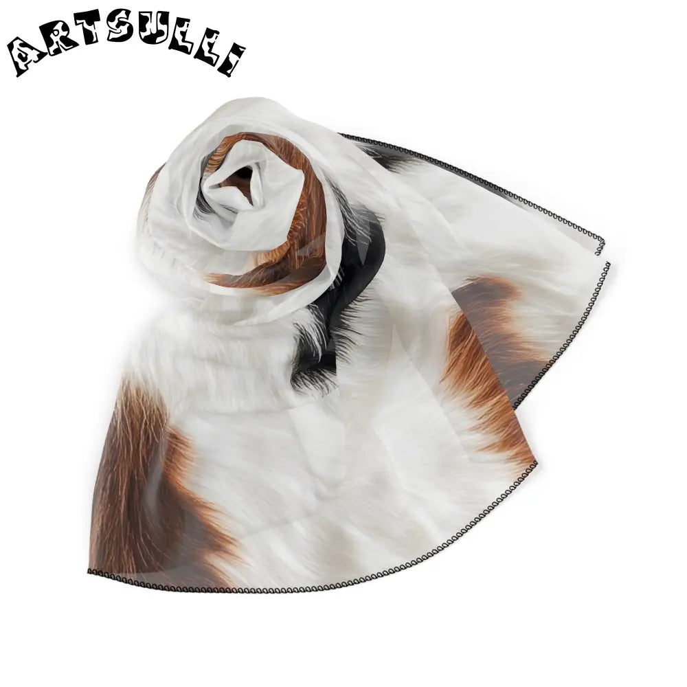 JAKKOUTTHEBXX Surreal Cow Skin Poly Scarf JAKKOUTTHEBXX Artsulli