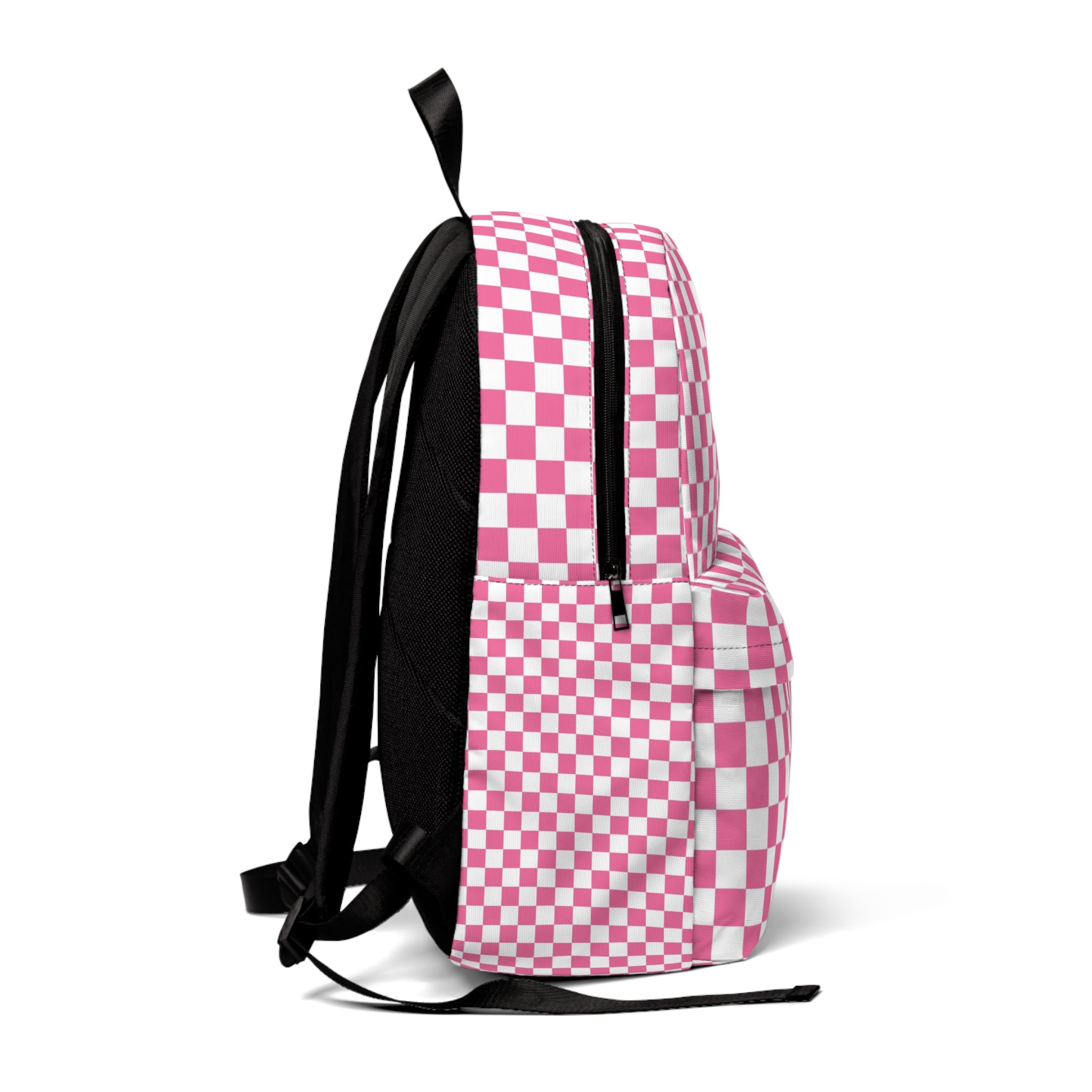 Yuyushiki Pink Check Unisex Classic Backpack, Artsulli - Art is Long, Life is Short, Bags, , , , , , , 