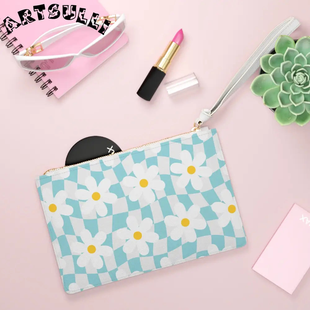 JAKKOUTTHEBXX Trippy Check Garden Clutch Bag JAKKOUTTHEBXX Artsulli