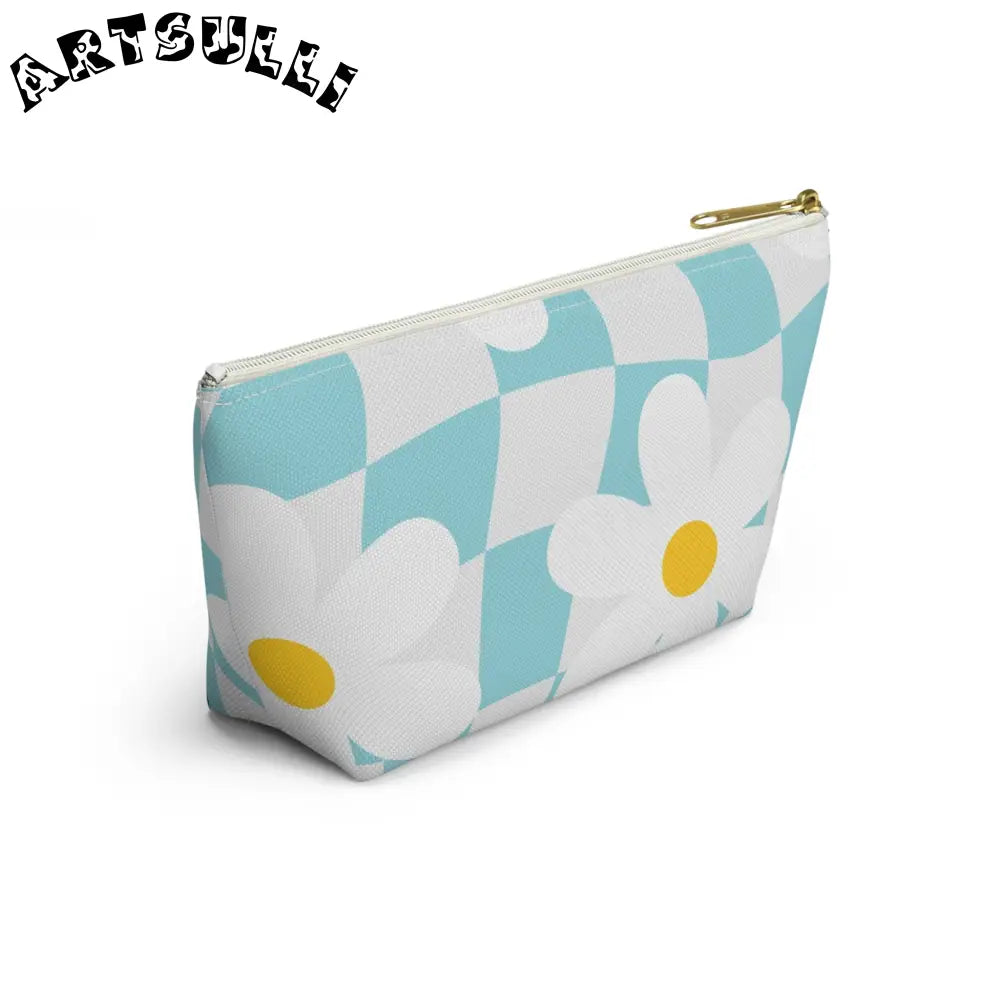 JAKKOUTTHEBXX Trippy Check Garden Accessory Pouch w T-bottom