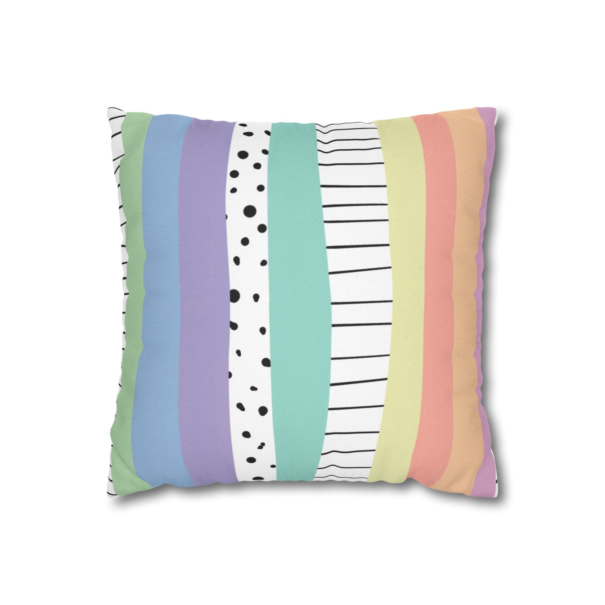 Spun Polyester Square Pillowcase