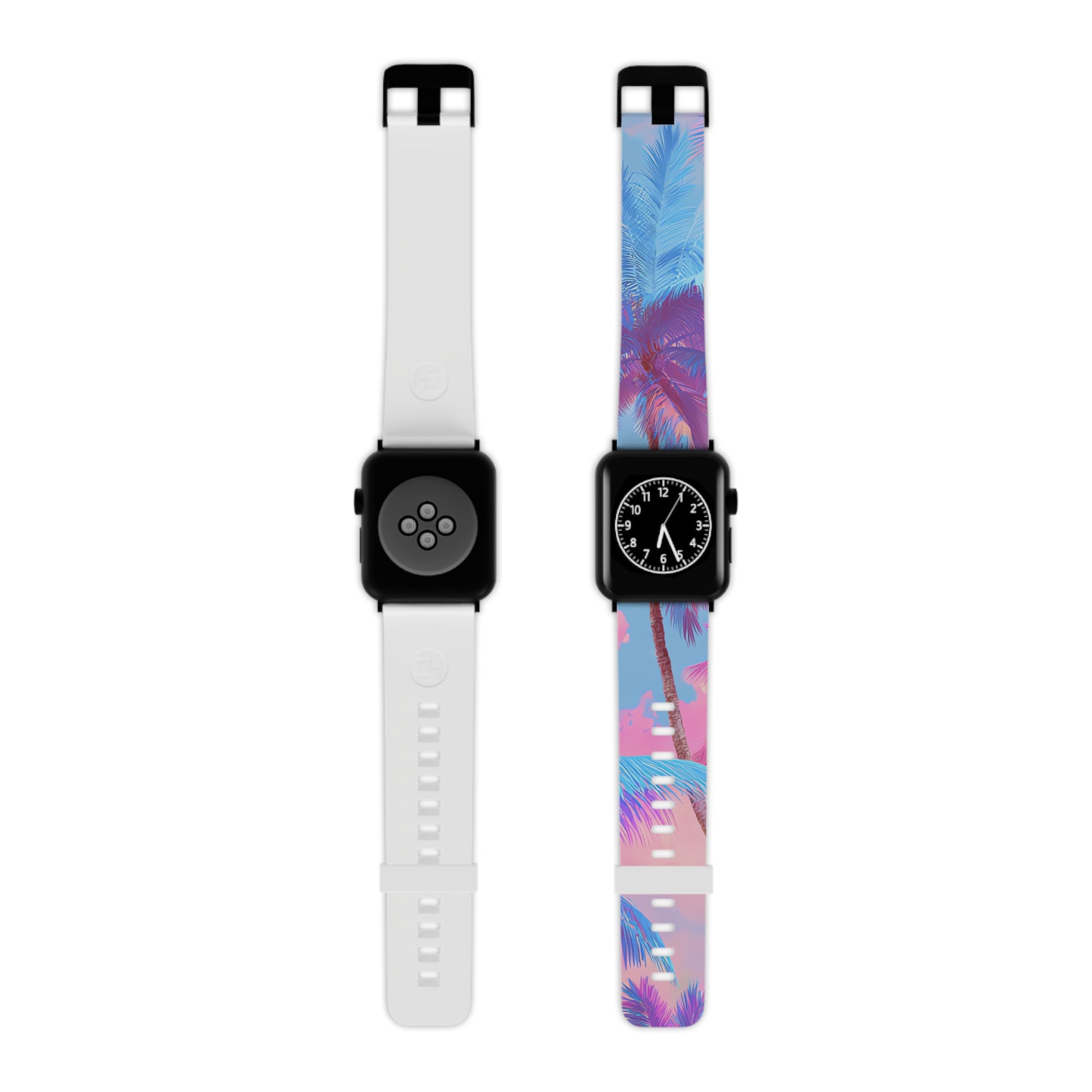 Ethereal Pastel Palms Watch Band for Apple Watch, Artsulli - Art is Long, Life is Short, Accessories, Size, 7.5'' × 0.75'' / 38 - 40 mm, Color, Black, , , 48984867035370353887