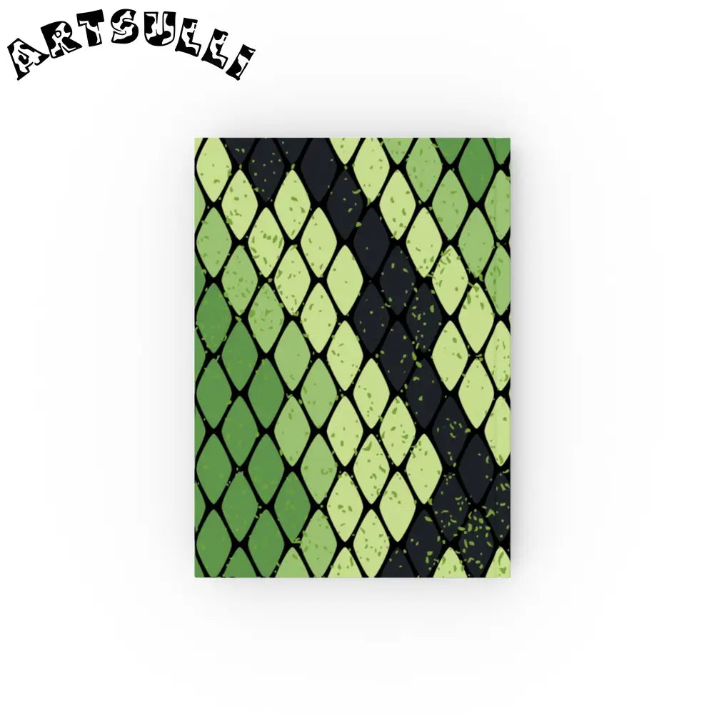 JAKKOUTTHEBXX Snake Skin Green and Black Hard Backed Journal