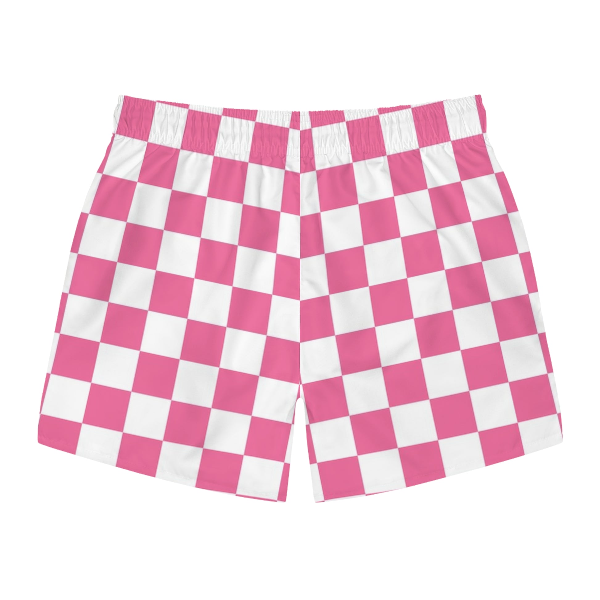 Yuyushiki Pink Check Swim Trunks (AOP), Artsulli - Art is Long, Life is Short, All Over Prints, , , , , , , 
