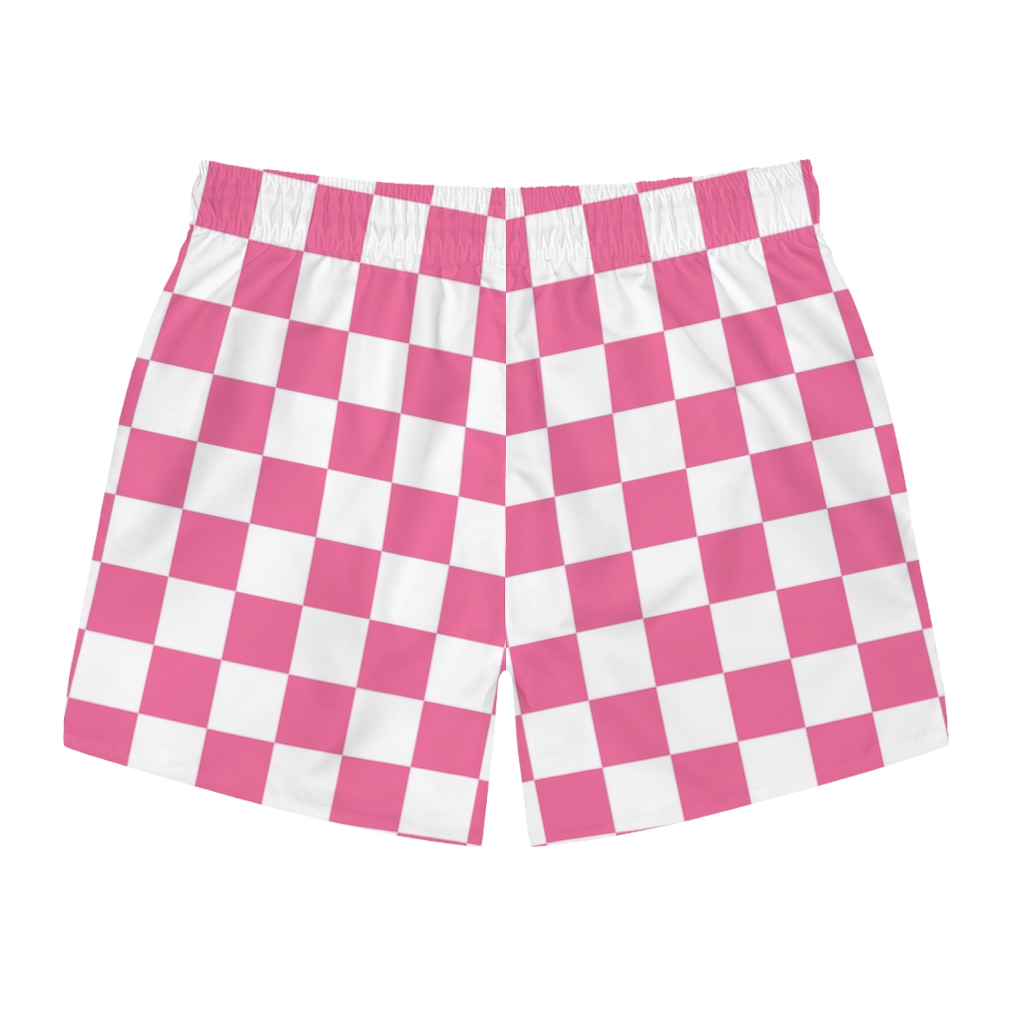 Yuyushiki Pink Check Swim Trunks (AOP), Artsulli - Art is Long, Life is Short, All Over Prints, , , , , , , 