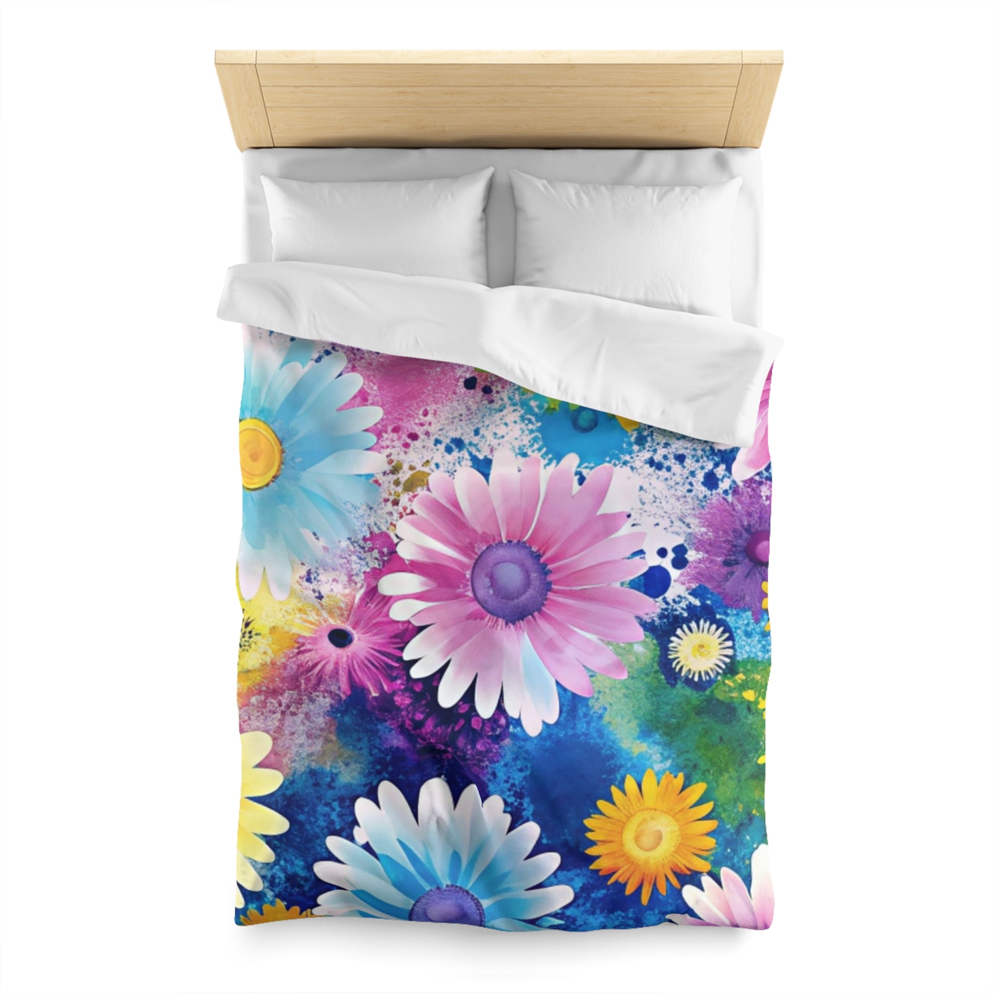Magical Flower Explosion Multi-Color Microfiber Duvet Cover, Artsulli - Art is Long, Life is Short, Home Decor, , , , , , , 