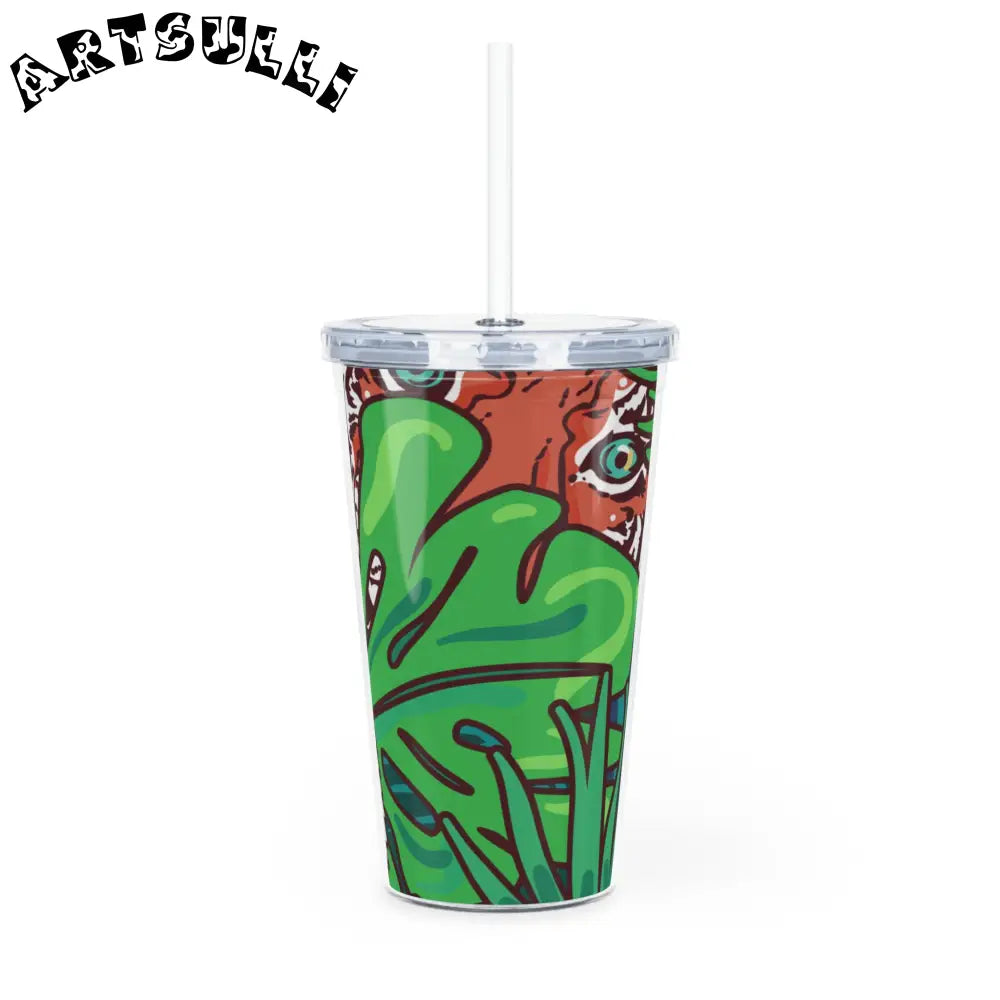 JAKKOUTTHEBXX Tropical Jungle Tigers Blue and Green Saturated Jungle