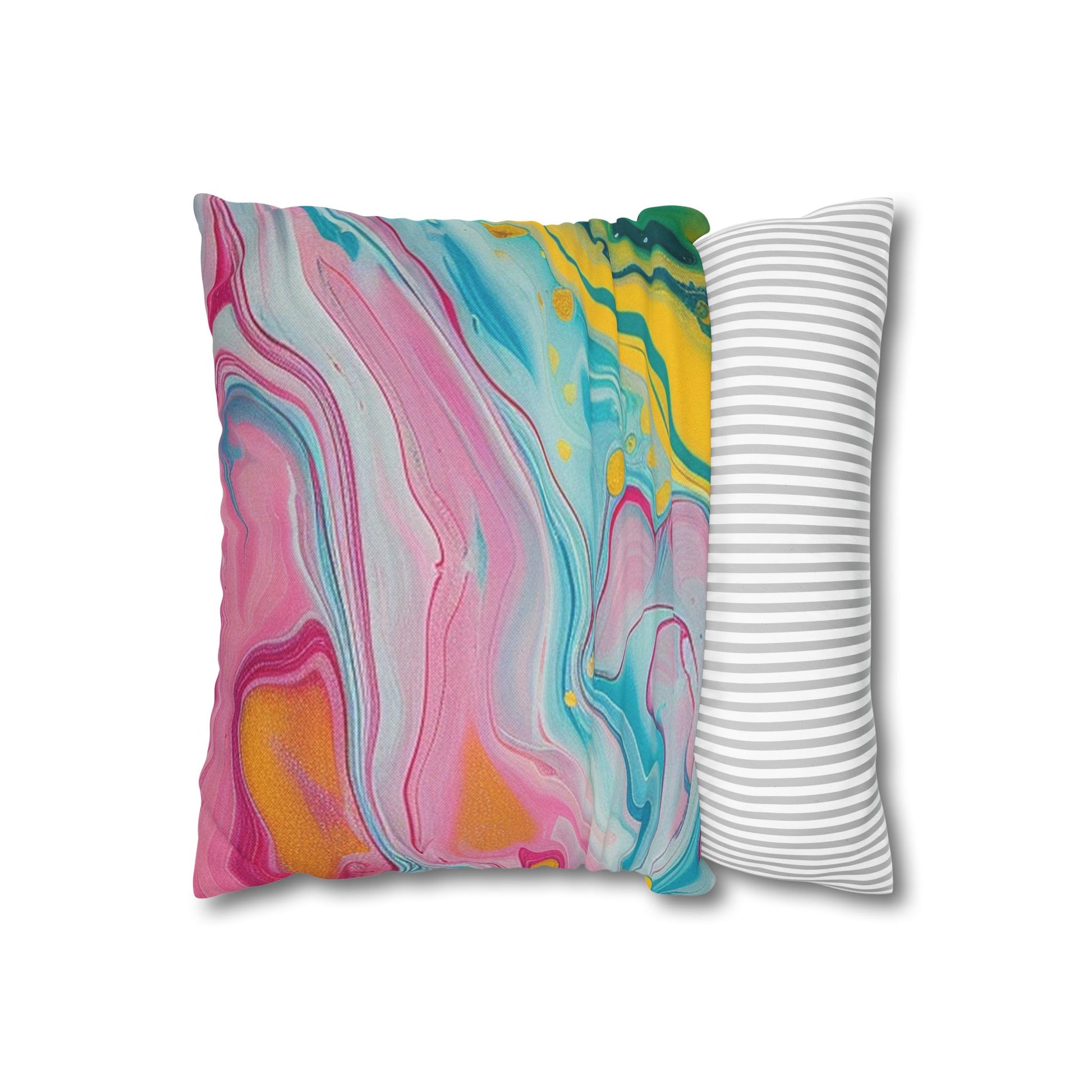 Spun Polyester Square Pillowcase, Artsulli - Art is Long, Life is Short, Home Decor, , , , , , , 