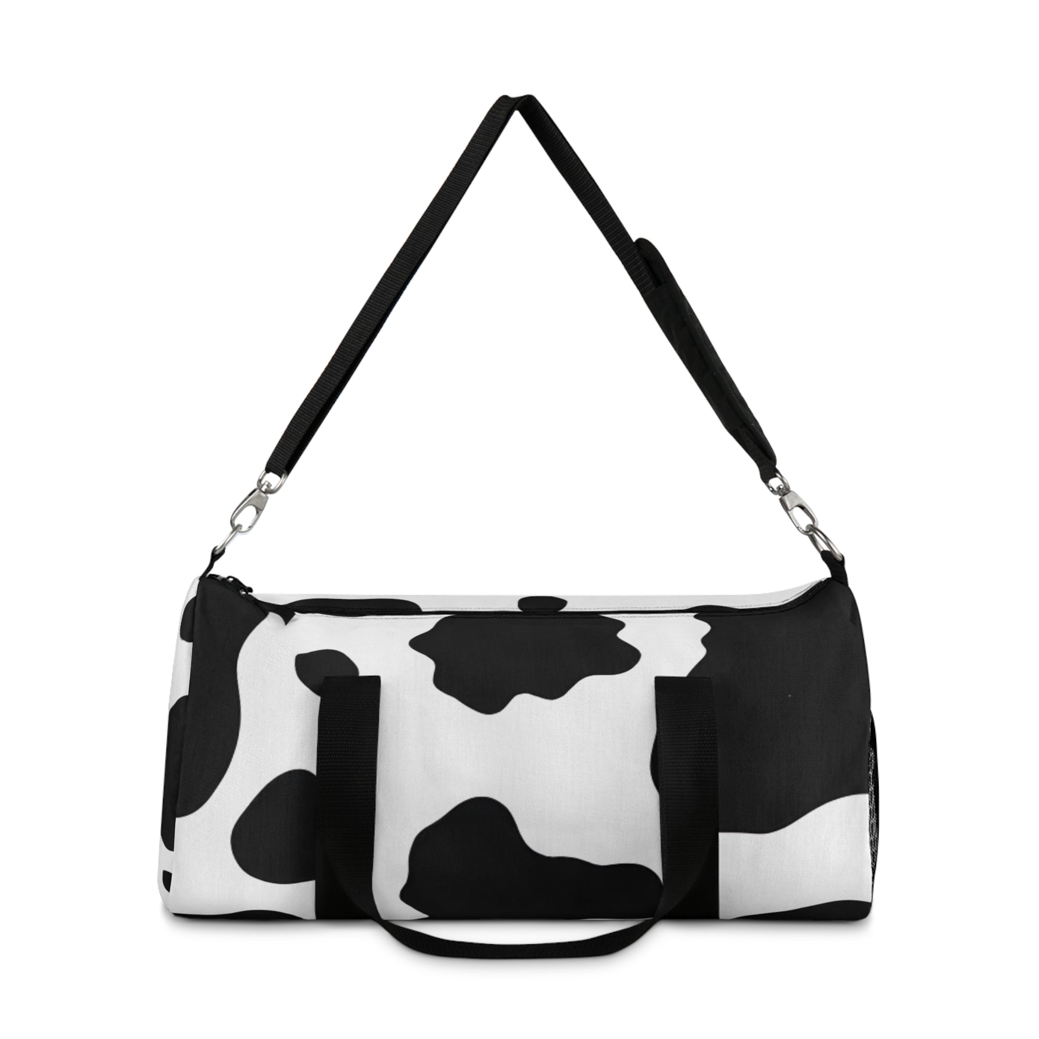 Cow Print Focus Duffel Bag, Artsulli - Art is Long, Life is Short, Bags, , , , , , , 
