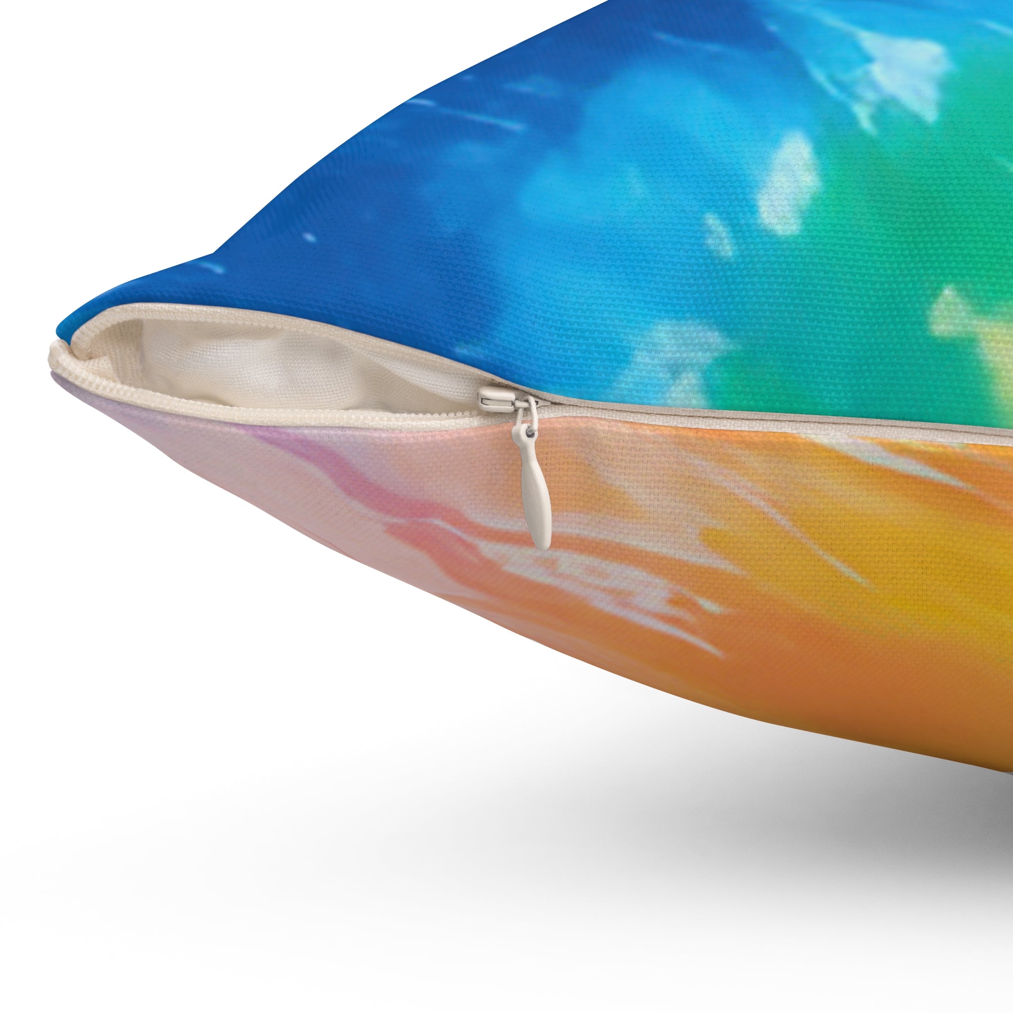 Tie Dye Spun Polyester Square Pillow, Artsulli - Art is Long, Life is Short, Home Decor, , , , , , , 