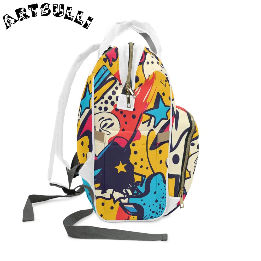 JAKKOUTTHEBXX Comic x Pop Art Multifunctional Diaper Backpack