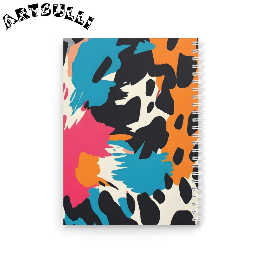 JAKKOUTTHEBXX Wild Brush Strokes x Animal Print Multi-Color Spiral